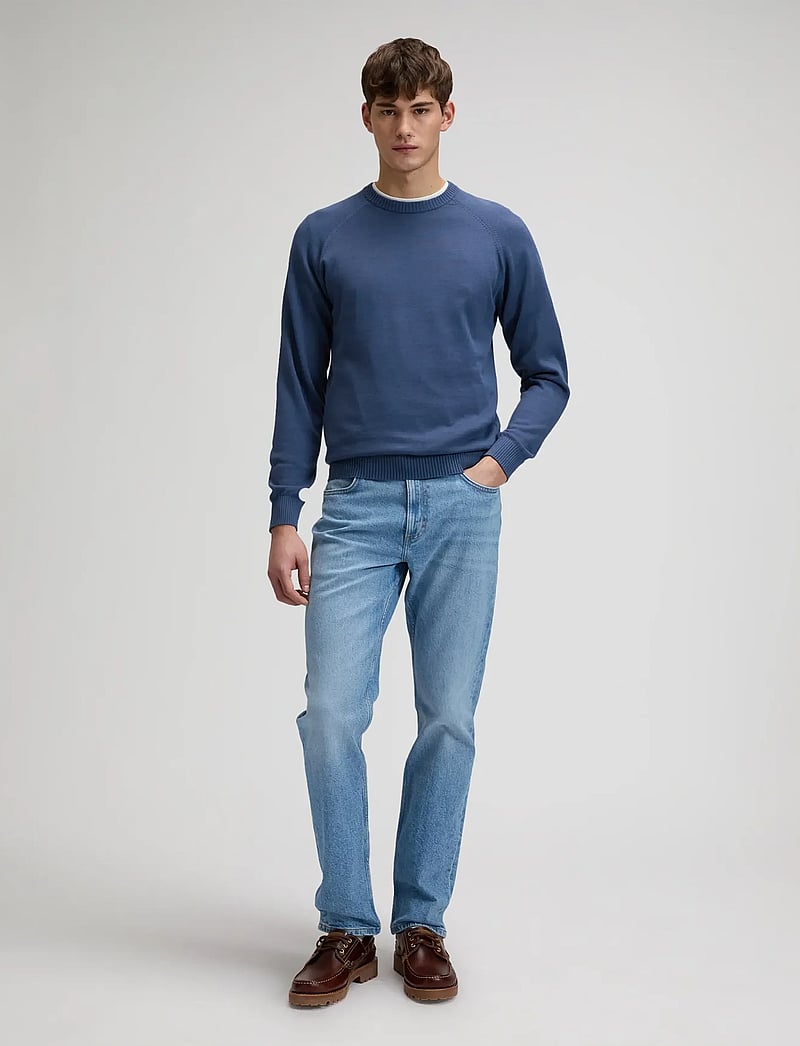 Lee Jeans - CLEAN RAGLAN SWEATER - rundhalsad - academy blue - 4