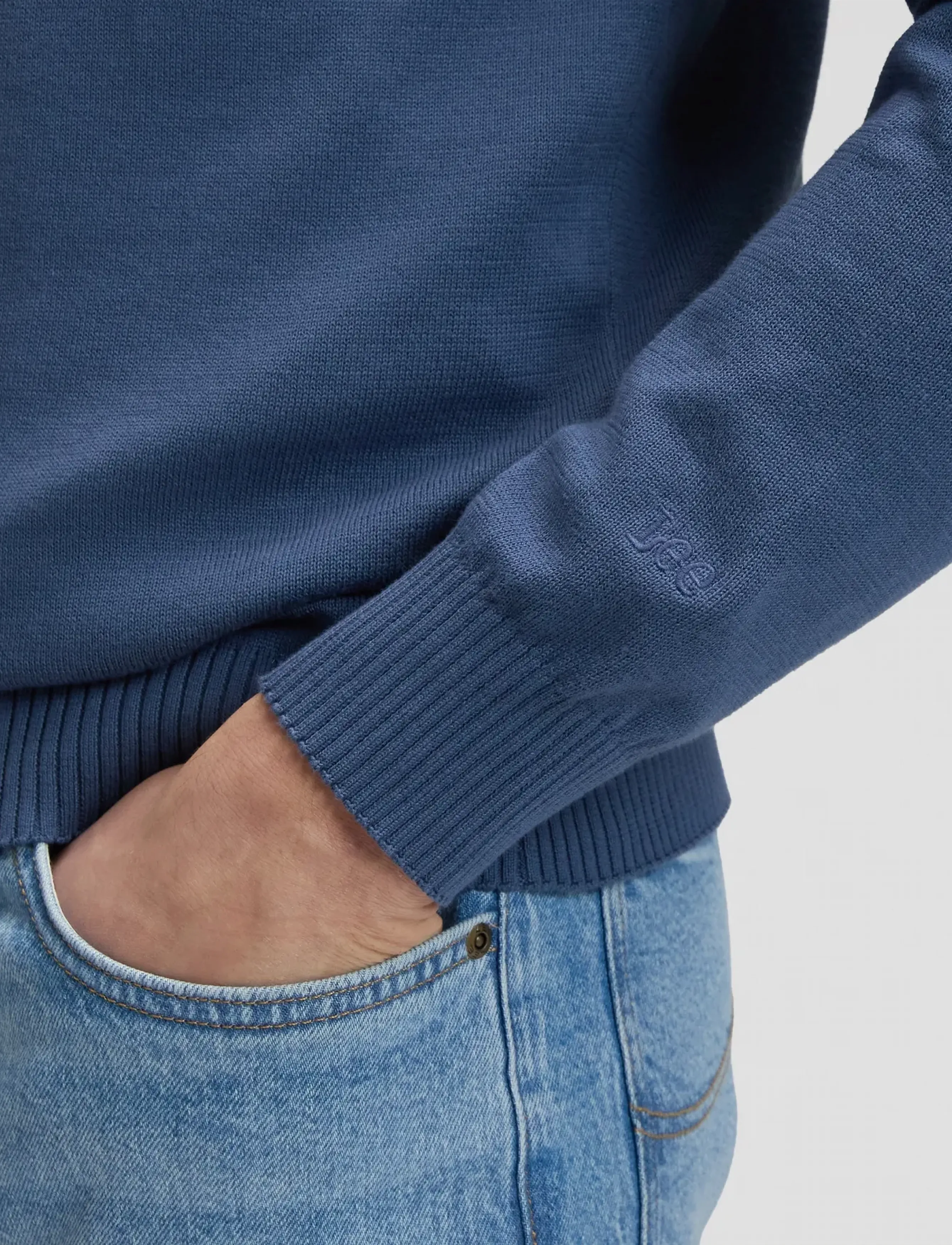Lee Jeans Clean Raglan Sweater stickade tröjor herr – bild 5