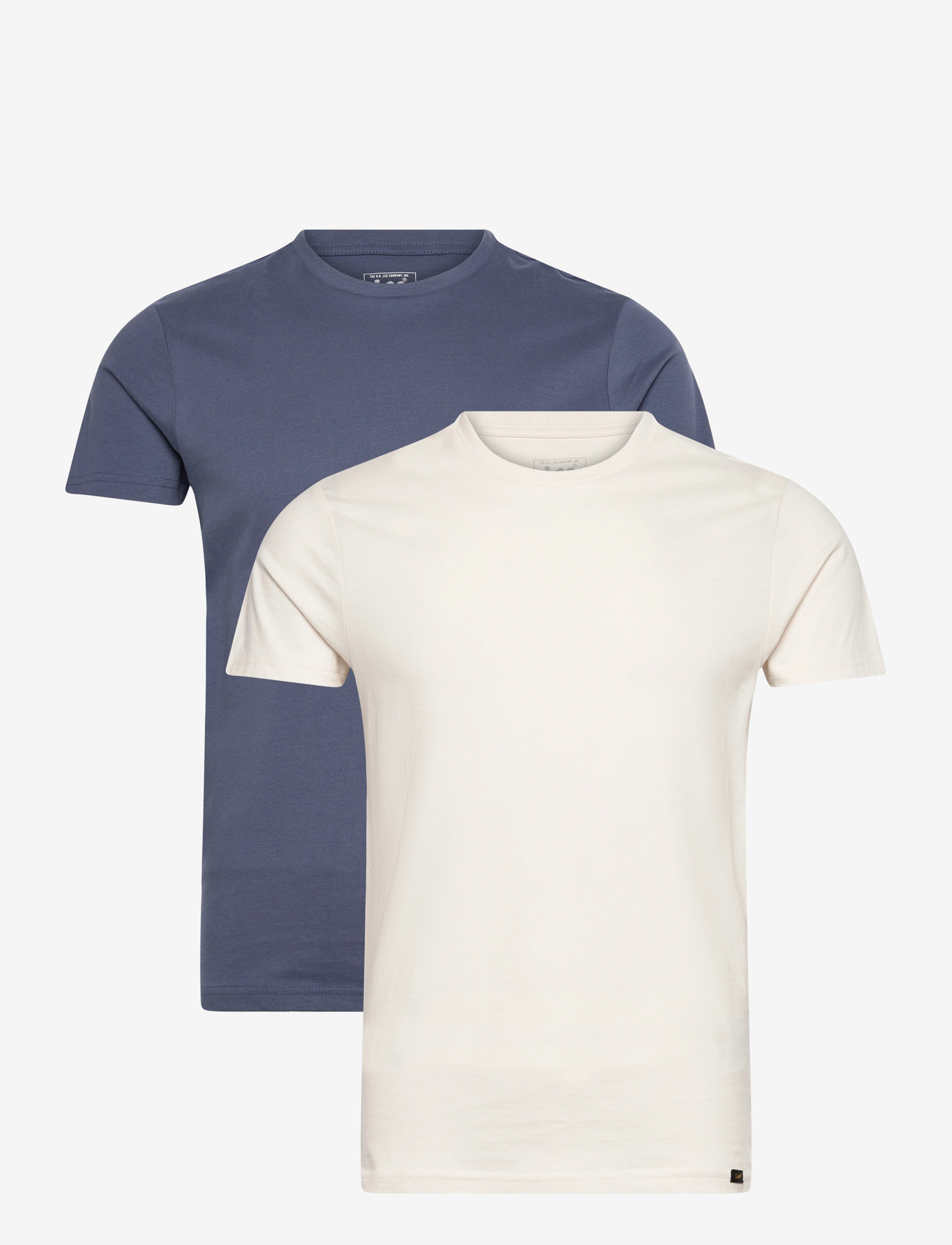 Lee Jeans - TWIN PACK CREW - multipack t-shirts - academy blue natural - 1