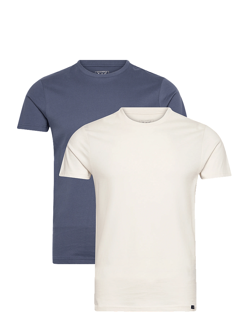 Lee Jeans - TWIN PACK CREW - multipack t-shirts - academy blue natural - 1