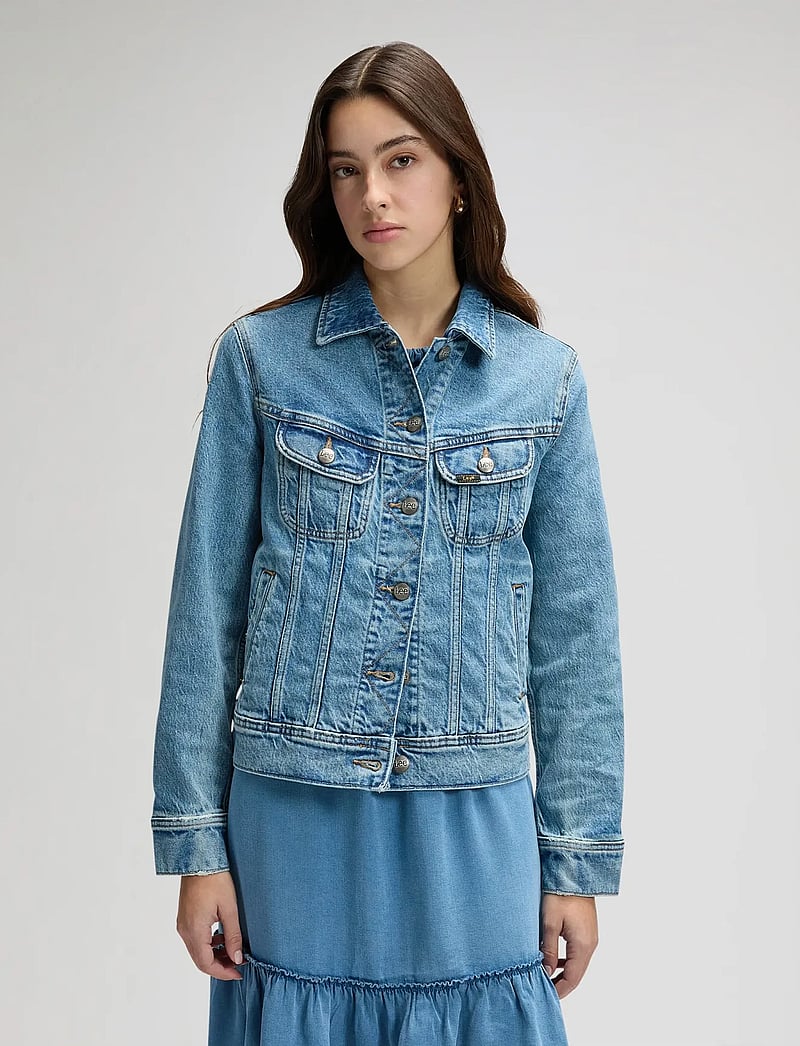 Lee Jeans - RIDER JACKET - teksatagid - desert sun - 0