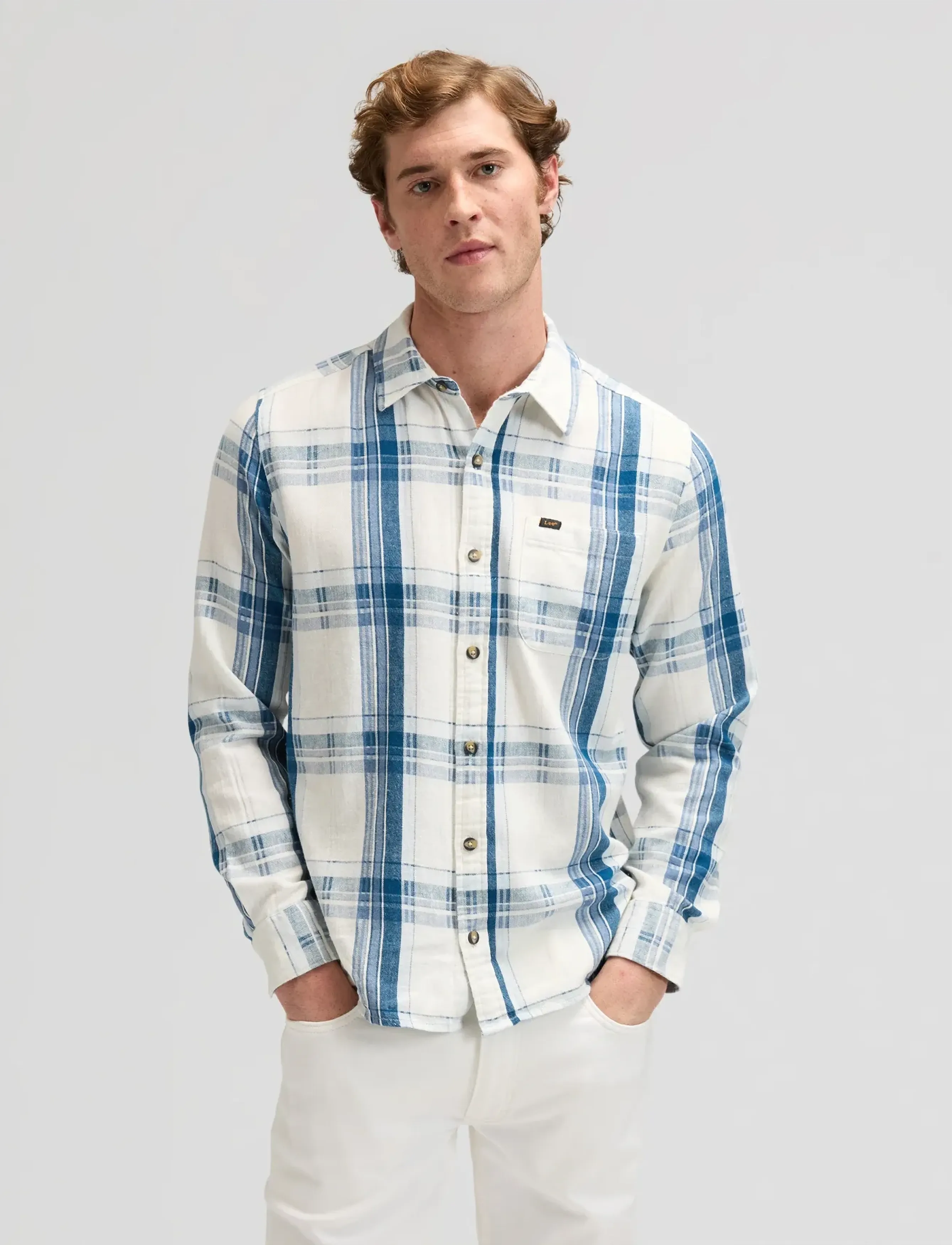 Lee Jeans LEESURE SHIRT - Nyheter - DEEP SEA PLAID / blue