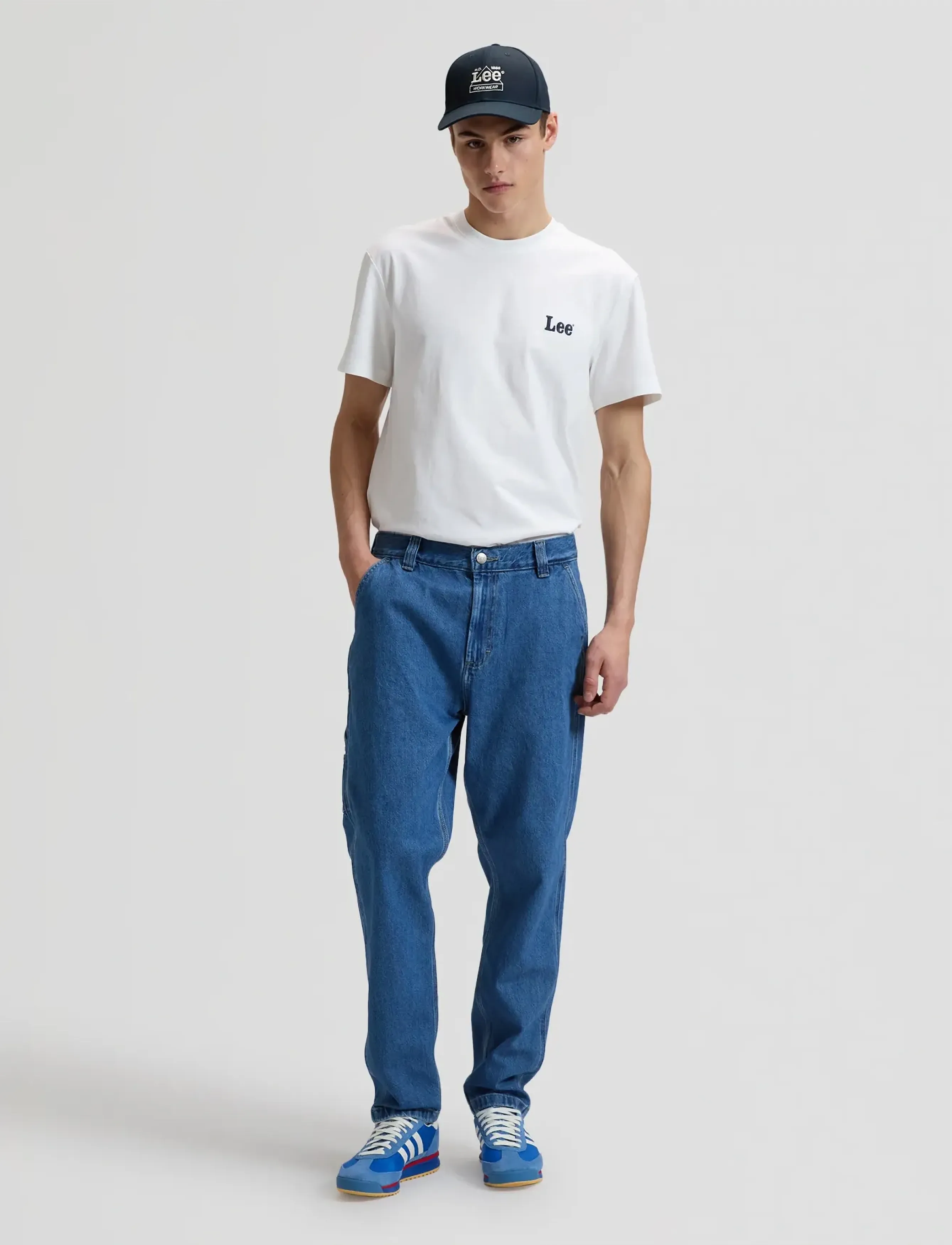 Lee Jeans WW EMBROIDERY CAP - Aksessuaarid - REBEL NAVY / navy