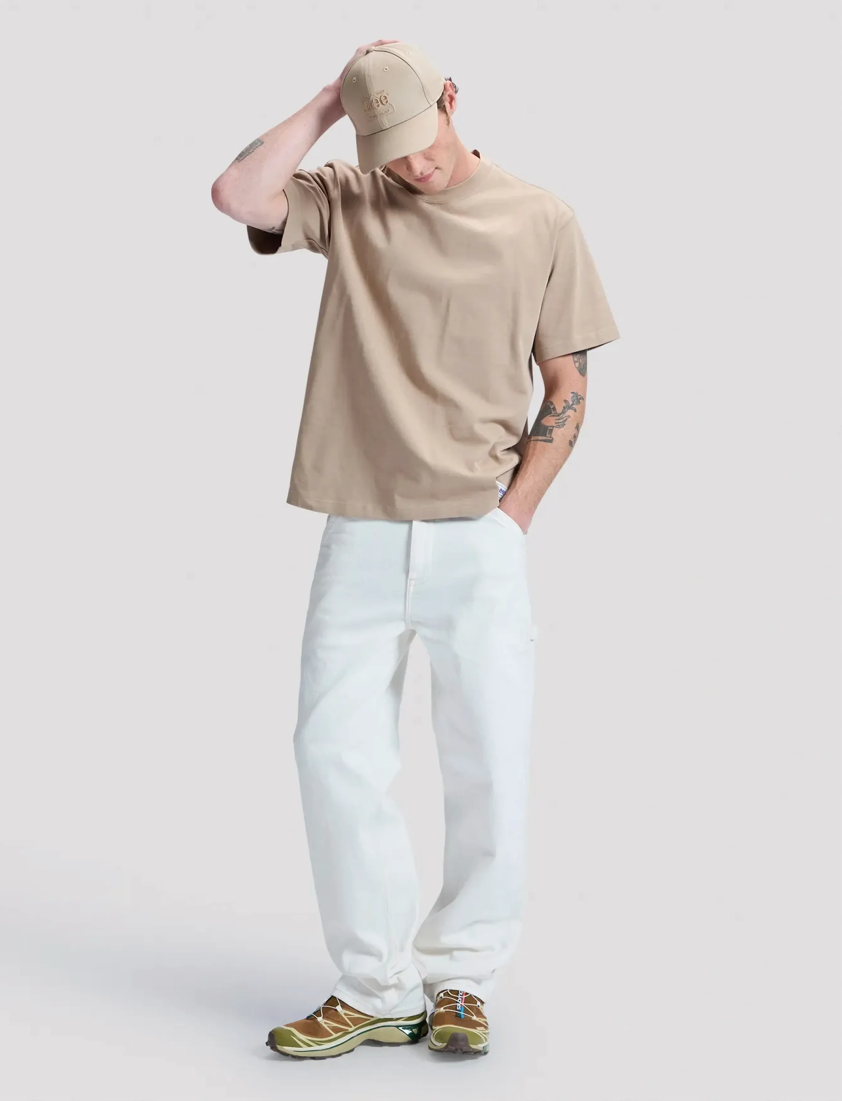 Lee Jeans - WORKWEAR BOXY TEE - madalaimad hinnad - perfect khaki - 4