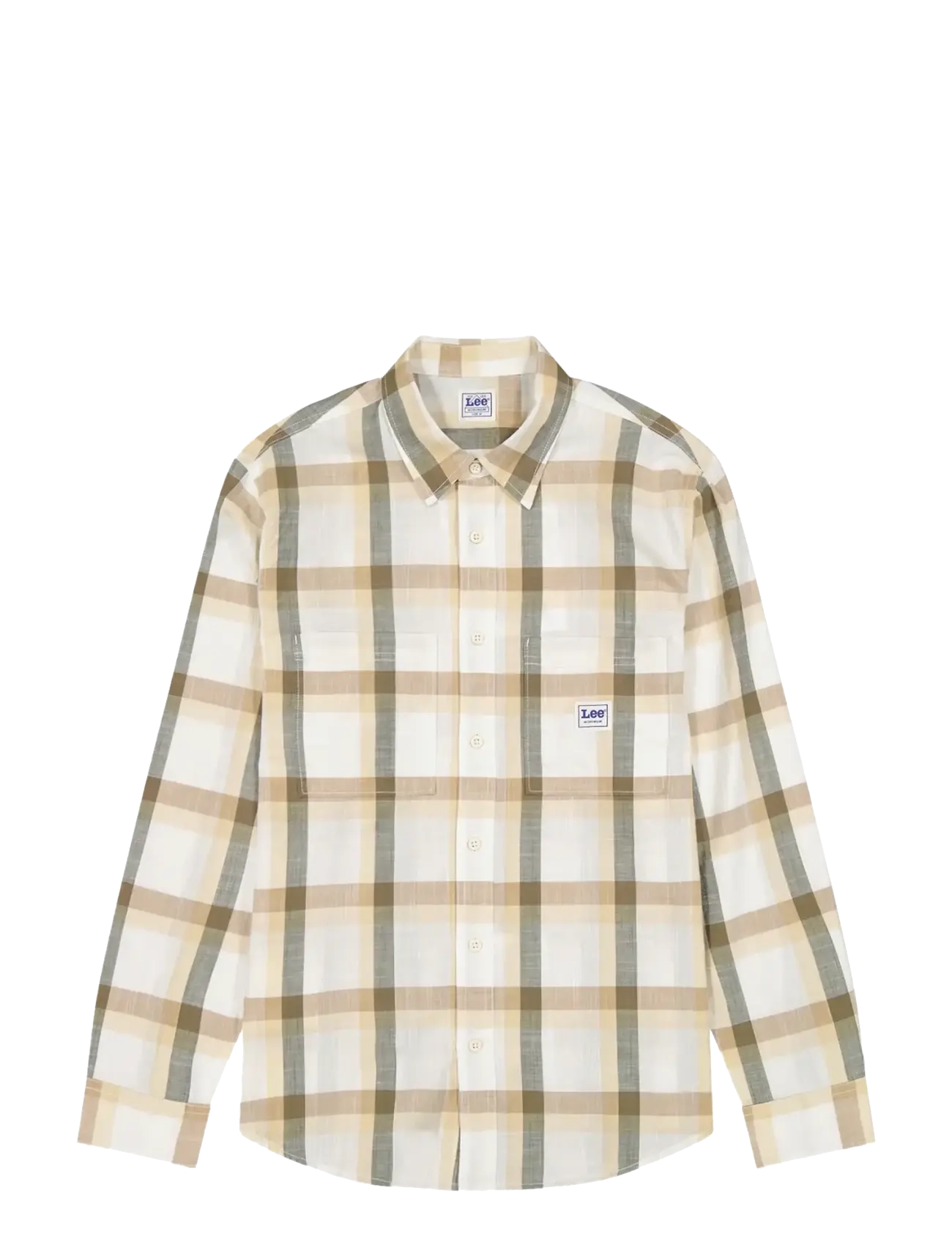 Lee Jeans WORKWEAR SHIRT 2.0 - Skjorter - OAK MOSS PLAID / beige