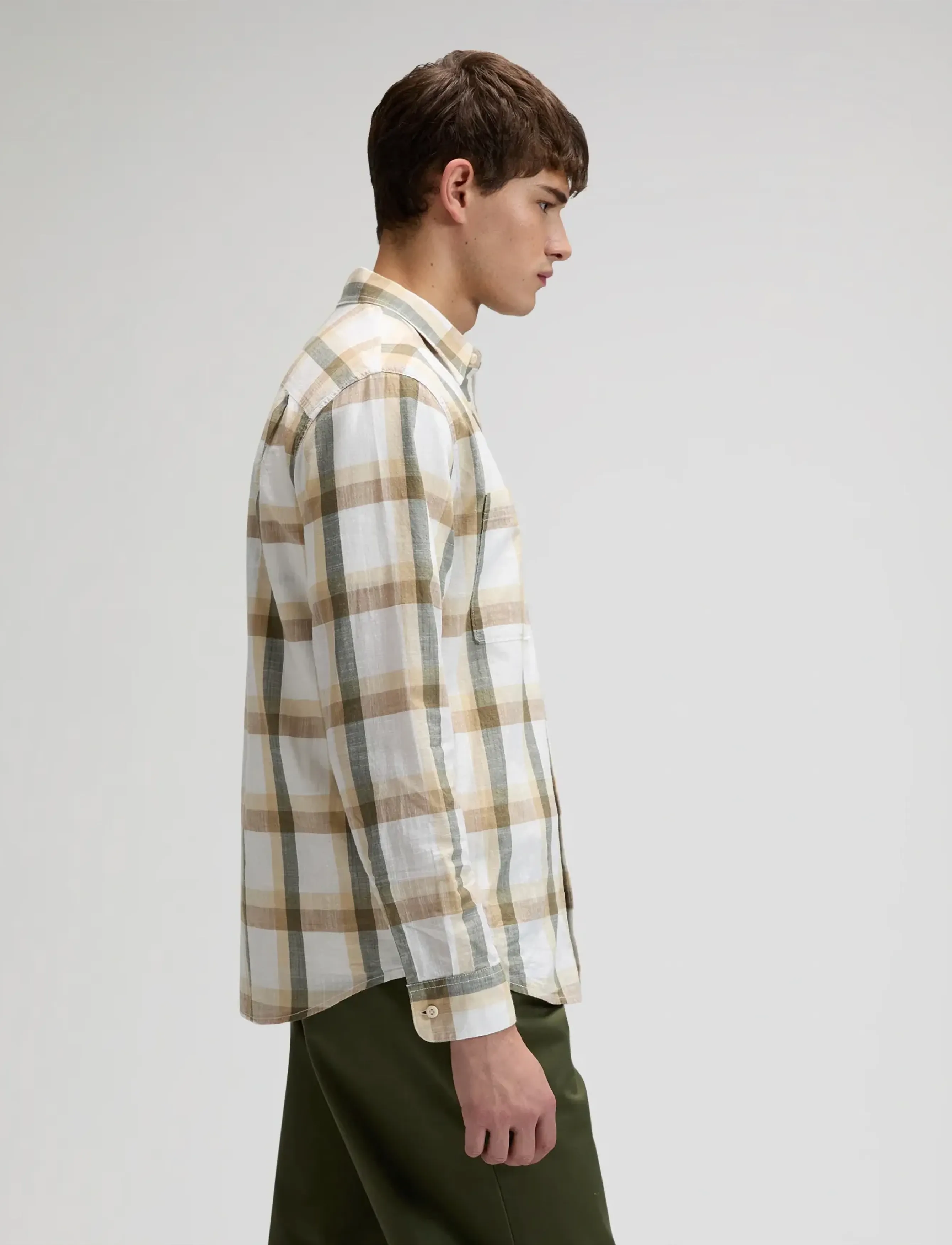Lee Jeans - WORKWEAR SHIRT 2.0 - kortærmede skjorter - oak moss plaid - 4
