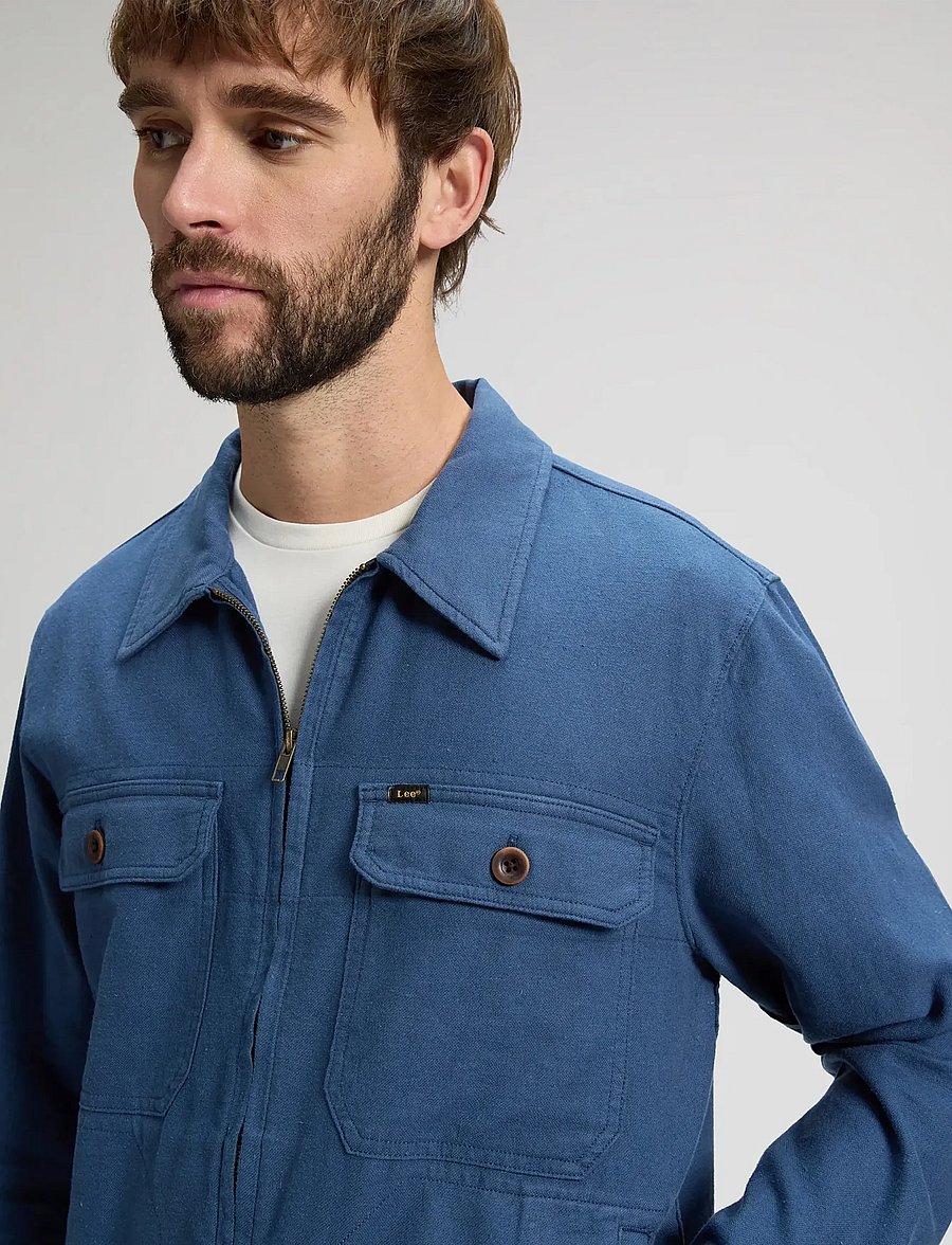 Lee Jeans - UTILITY JACKET - vestes de printemps - academy blue - 5
