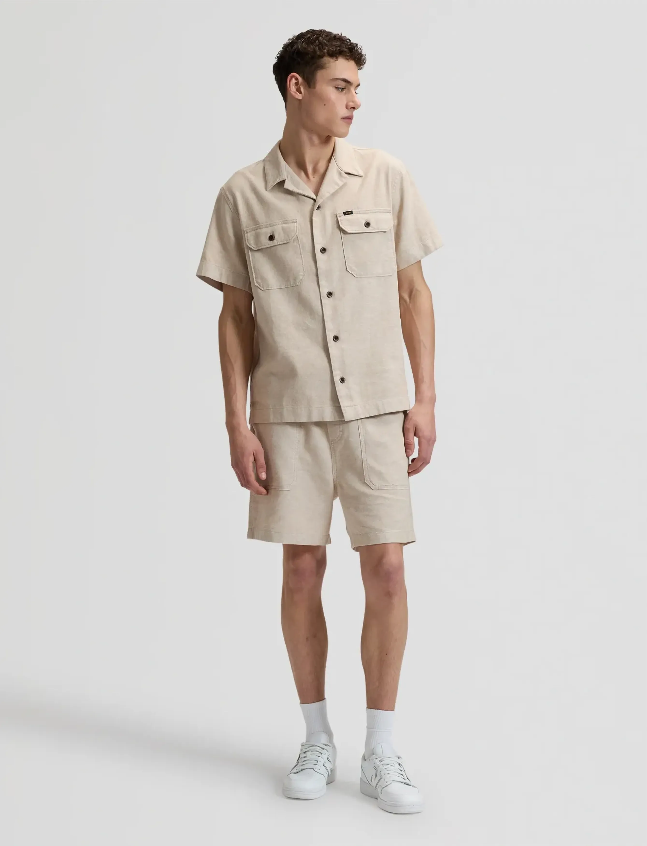 Lee Jeans - SS UTILITY CAMP SHIRT - casual skjorter - wheat - 3