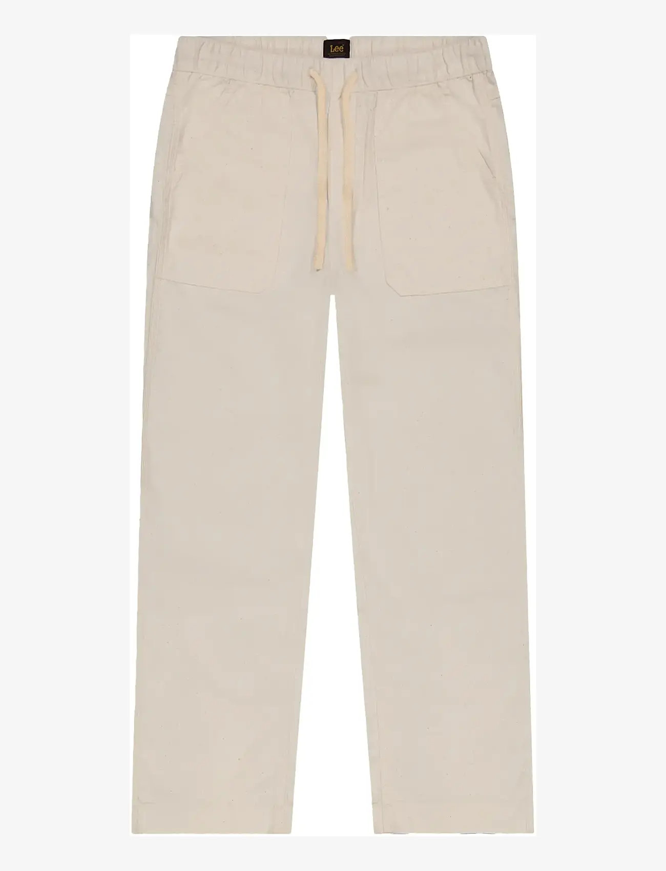 Lee Jeans - UTILITY DRAWSTRING PANT - leinenhosen - natural - 1