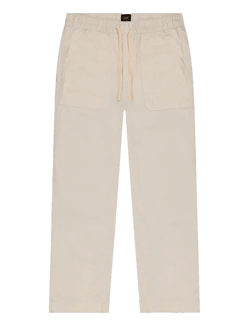 Lee Jeans - UTILITY DRAWSTRING PANT - leinenhosen - natural - 1