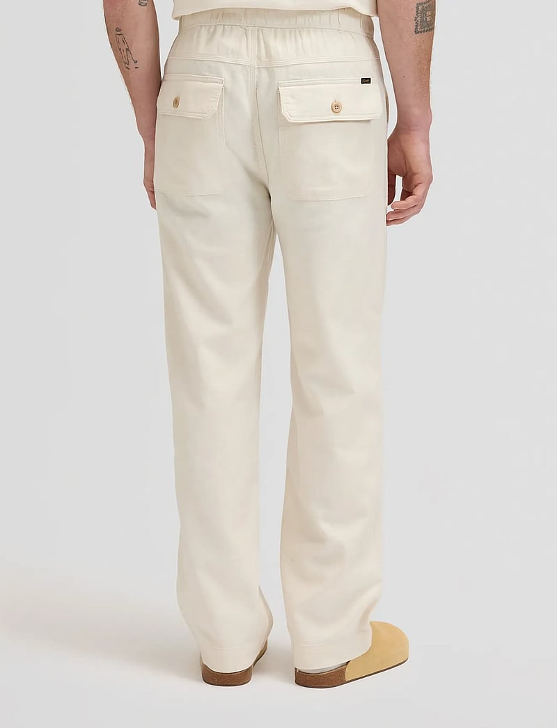 Lee Jeans - UTILITY DRAWSTRING PANT - leinenhosen - natural - 3