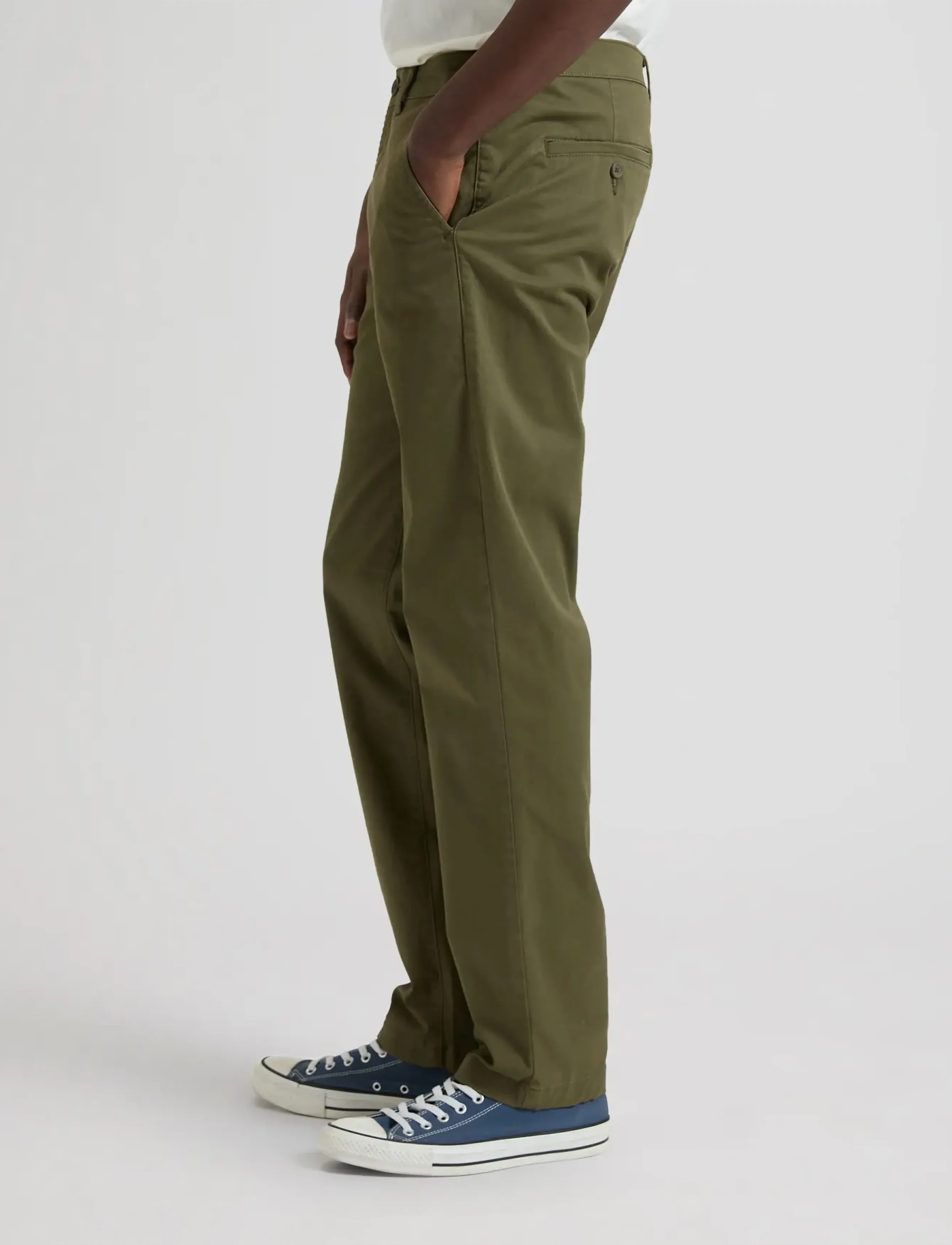 Lee Jeans - REGULAR CHINO - chino püksid - olive moss - 4