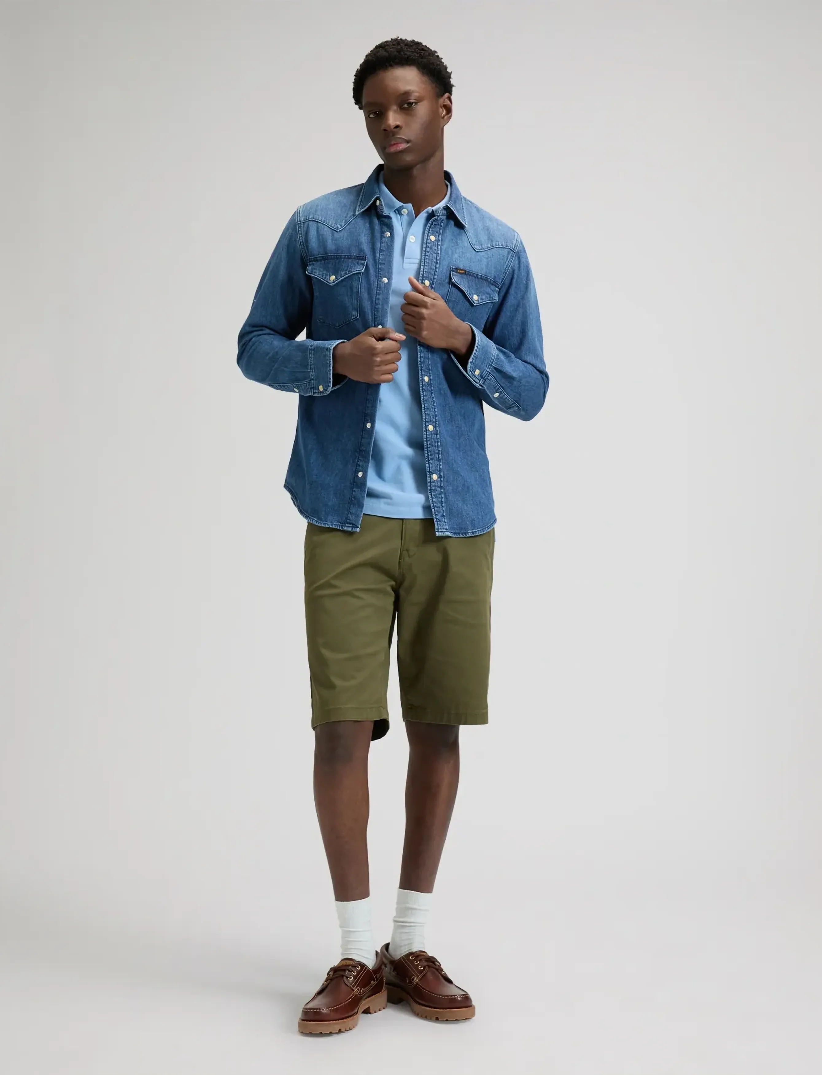 Lee Jeans - REGULAR CHINO SHORT - olive moss - 3