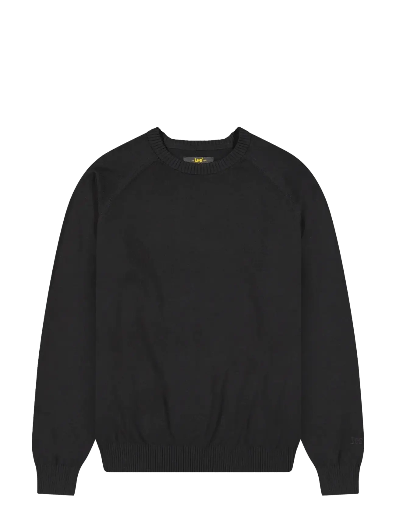 LEE JEANS Clean Raglan Pullover Schwarz - Mx00 - Herren