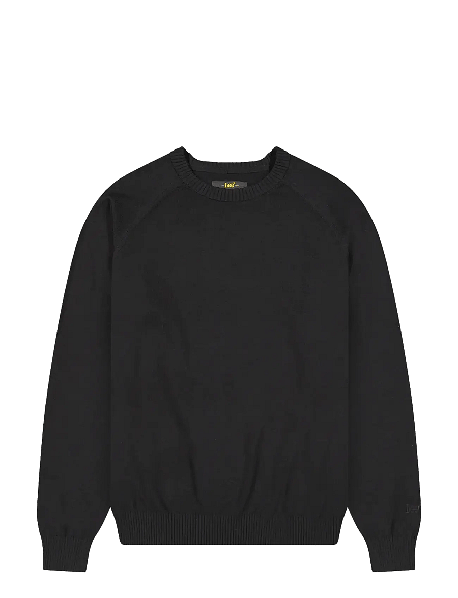 Lee Jeans - CLEAN RAGLAN SWEATER - rund hals - black - 1