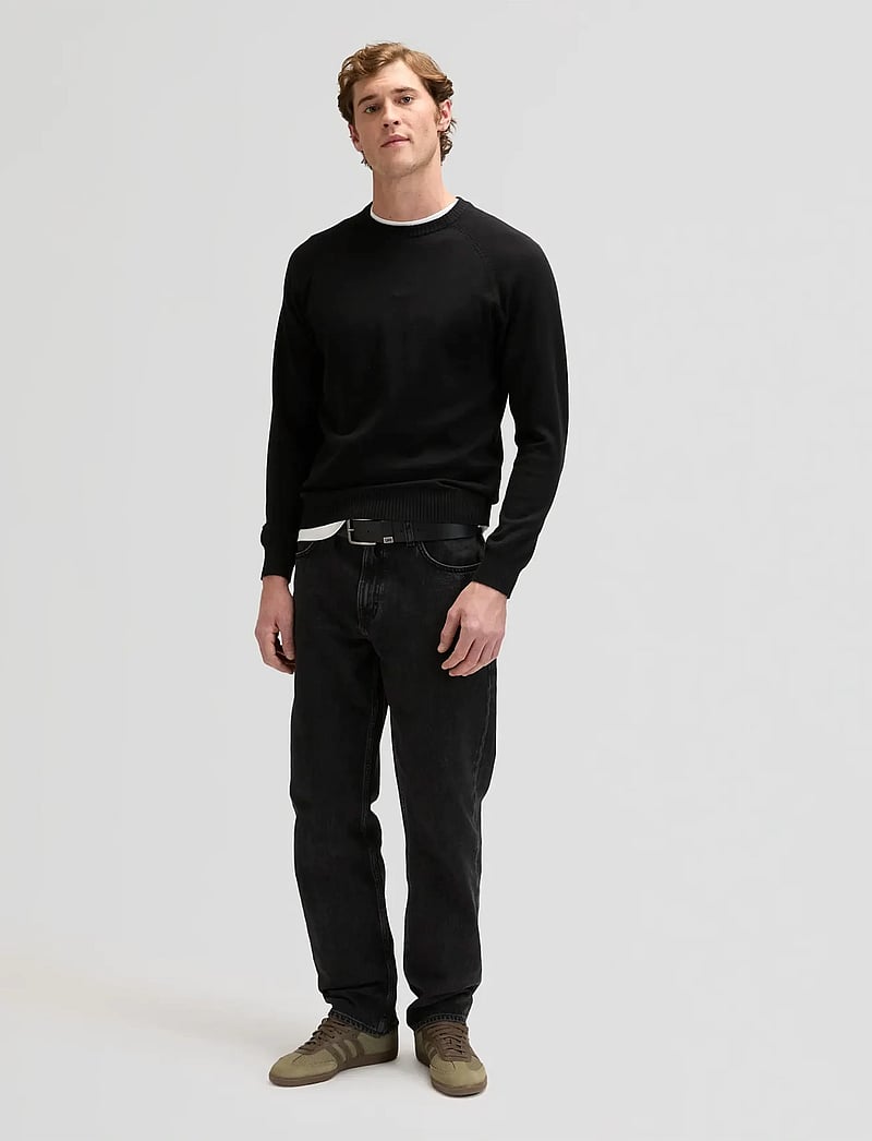 Lee Jeans - CLEAN RAGLAN SWEATER - rundhalsad - black - 3