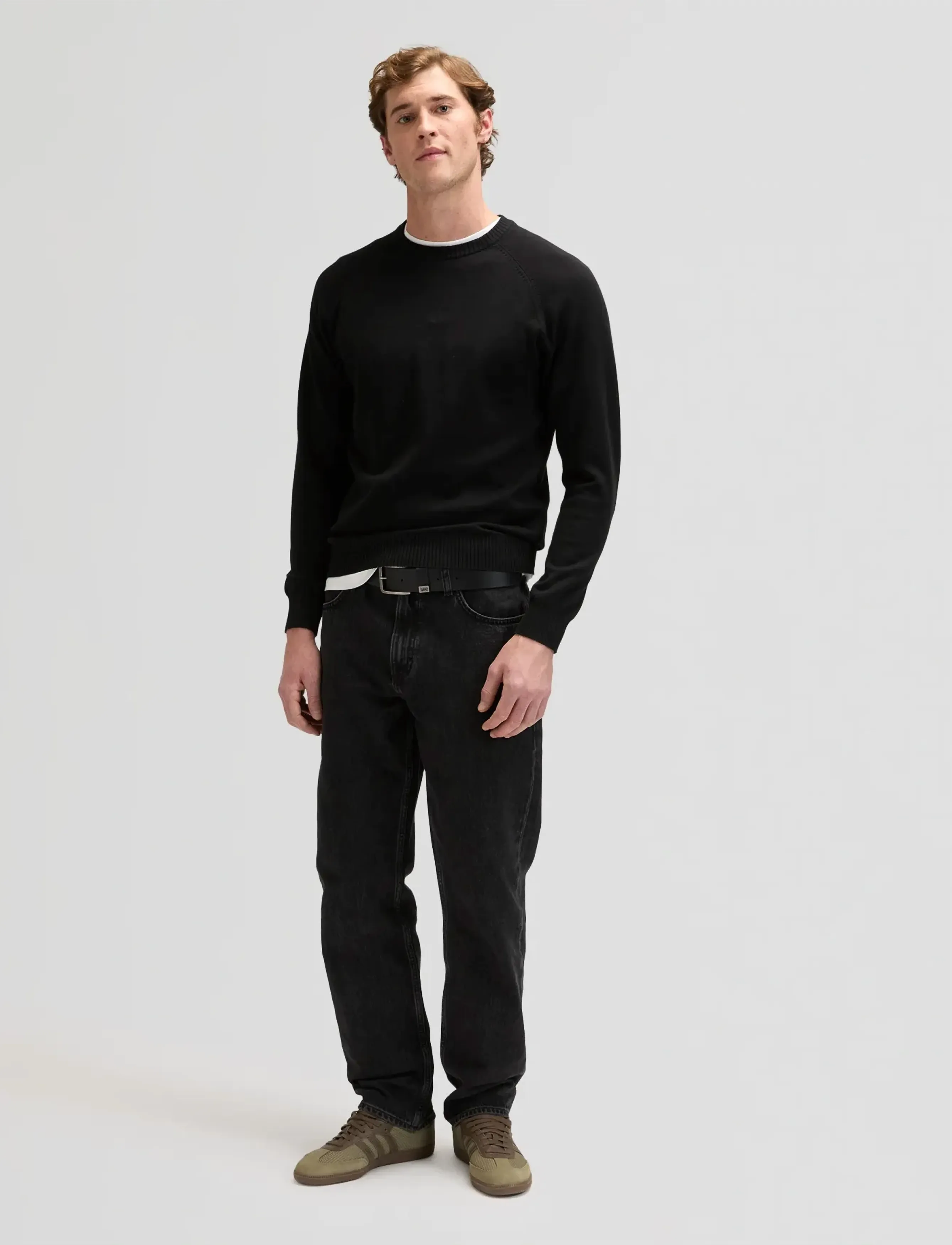 Lee Jeans - CLEAN RAGLAN SWEATER - round necks - black - 3