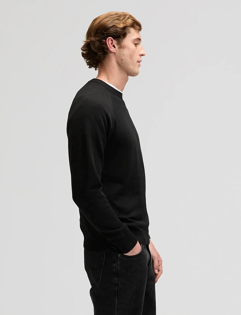 Lee Jeans - CLEAN RAGLAN SWEATER - rundhalsad - black - 4