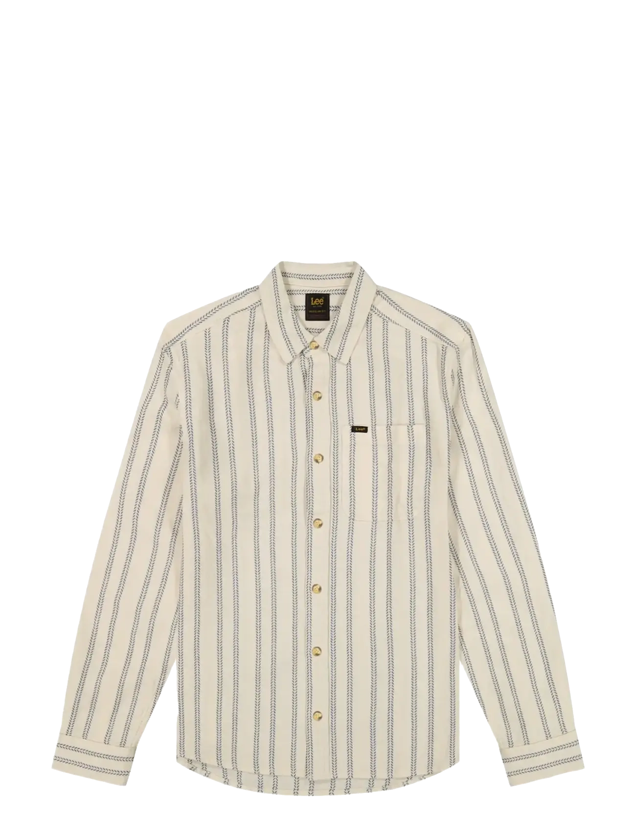 Lee Jeans LEESURE SHIRT - Lee Jeans - DUSTIER BLUE STRIPE / cream