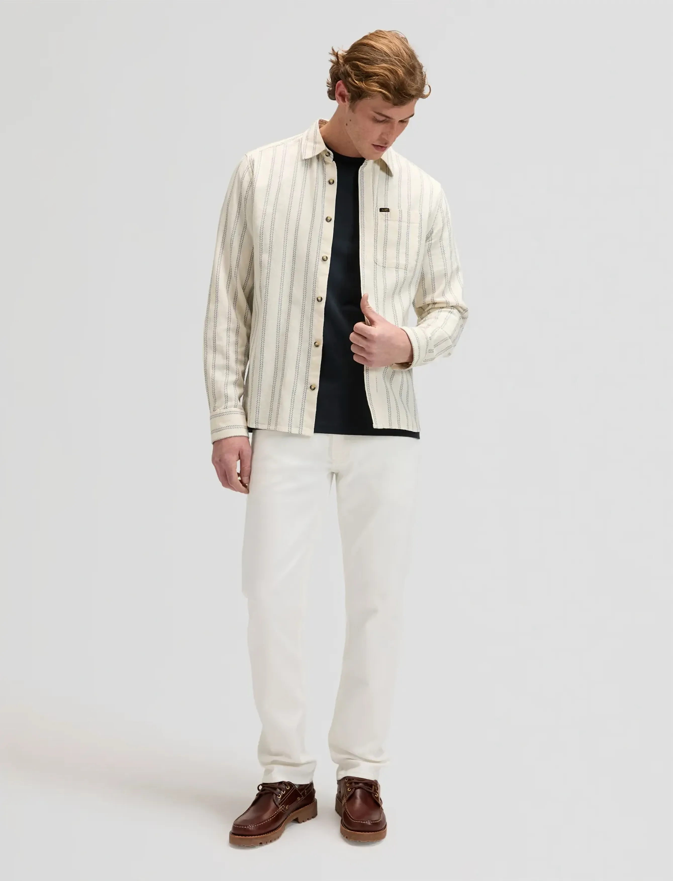 Lee Jeans - LEESURE SHIRT - fødselsdagsgaver - dustier blue stripe - 3