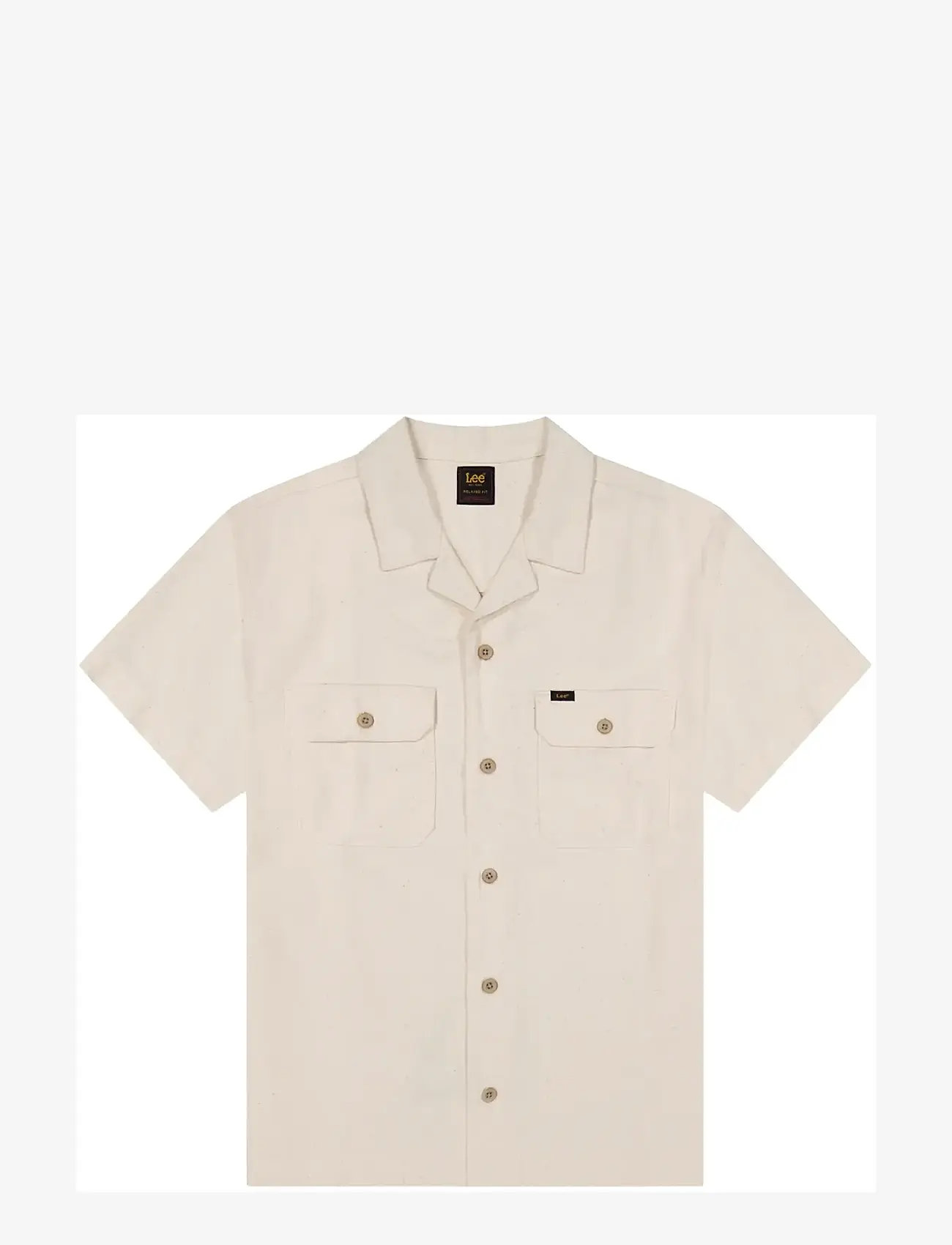 Lee Jeans - SS UTILITY CAMP SHIRT - kortærmede skjorter - natural - 1