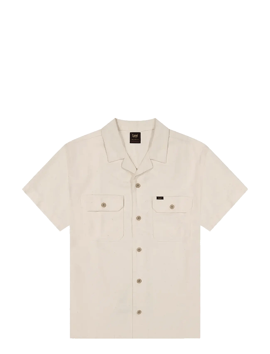 Lee Jeans - SS UTILITY CAMP SHIRT - kurzarmhemden - natural - 1