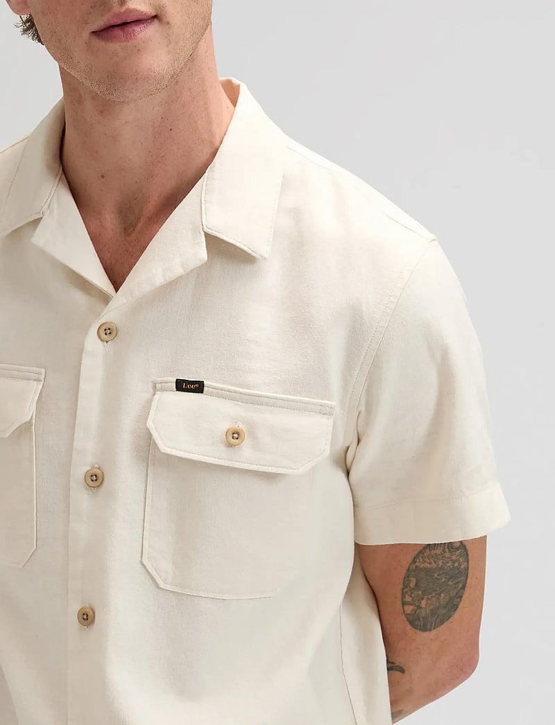 Lee Jeans - SS UTILITY CAMP SHIRT - kurzarmhemden - natural - 5