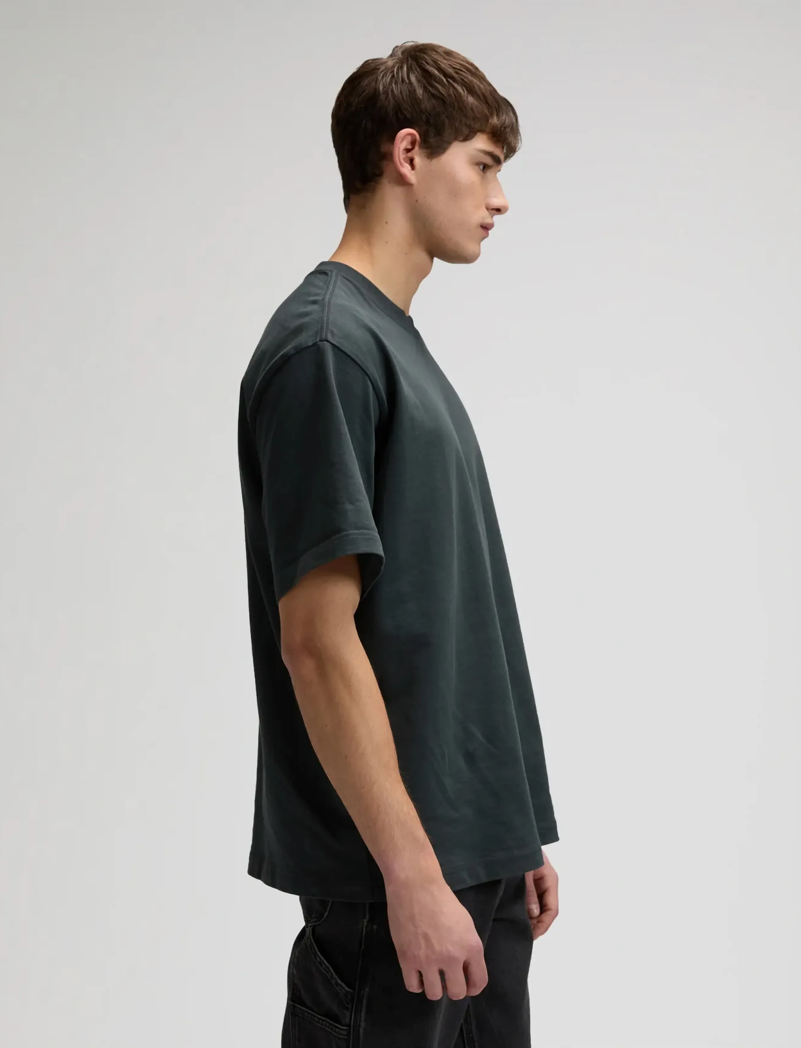 Lee Jeans - WORKWEAR BOXY TEE - kurzärmelig - washed black - 4