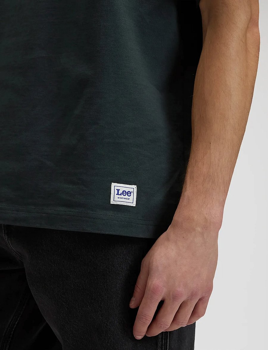 Lee Jeans - WORKWEAR BOXY TEE - kurzärmelig - washed black - 5