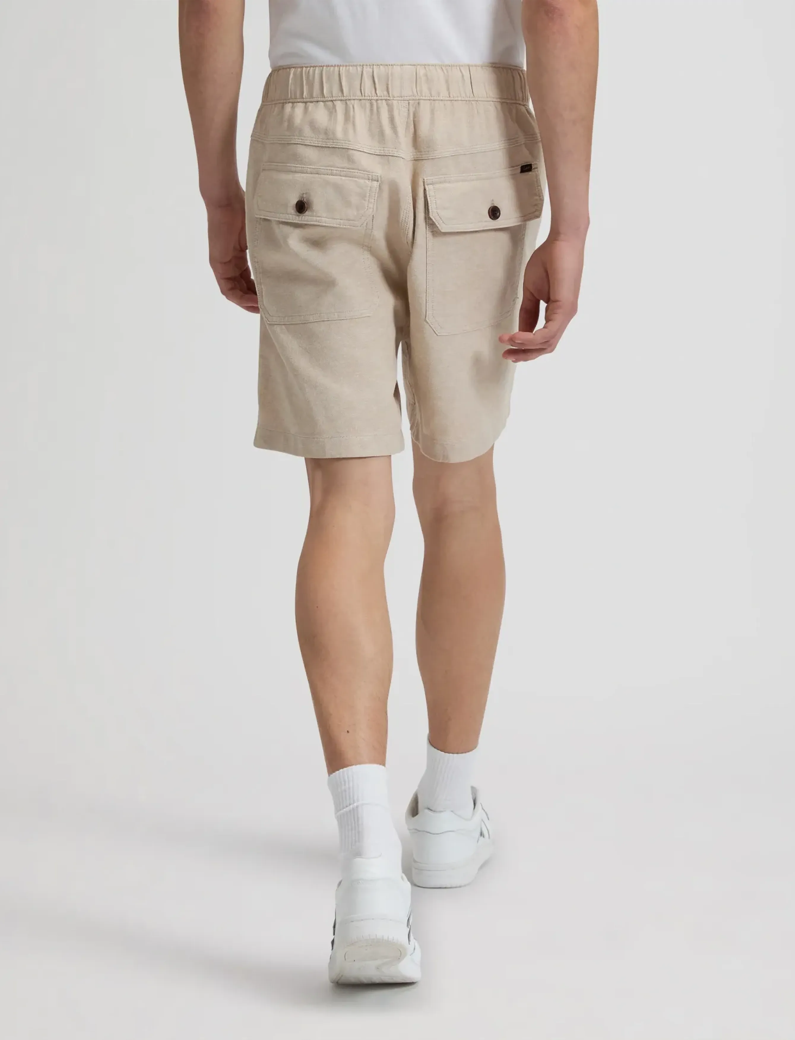 Lee Jeans - UTILITY PULL ON SHORT - leinen-shorts - wheat - 3