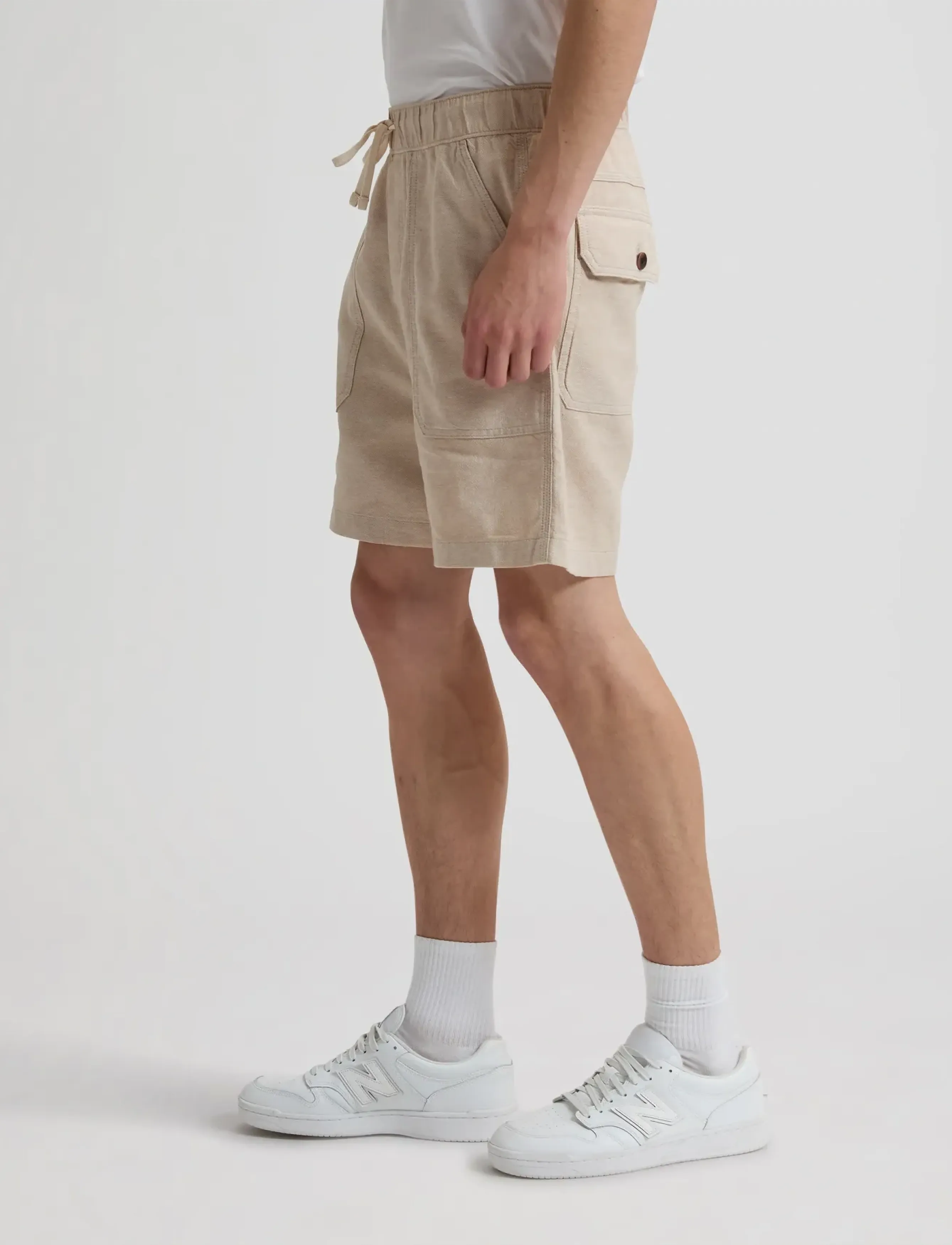 Lee Jeans - UTILITY PULL ON SHORT - leinen-shorts - wheat - 5
