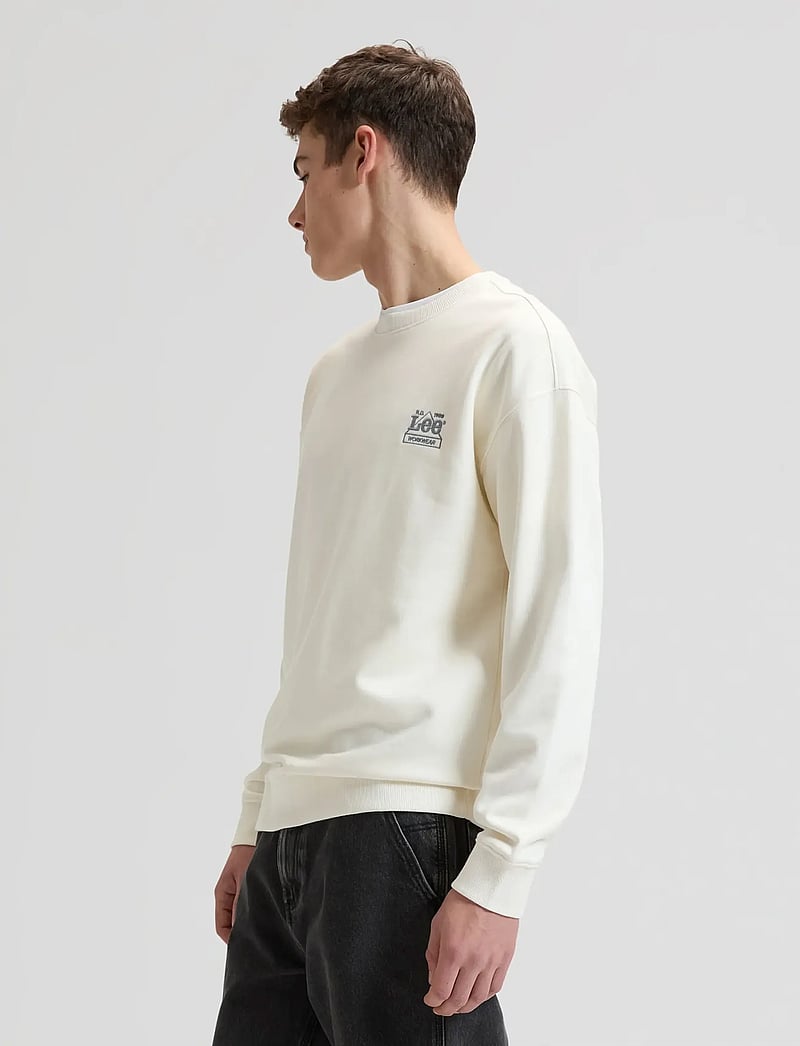 Lee Jeans - WORKWEAR ESS CREW - sweatshirts - natural - 4