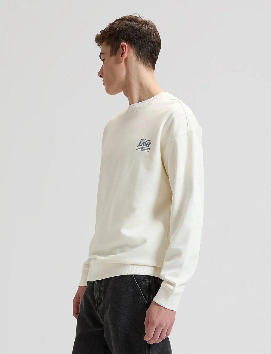 Lee Jeans - WORKWEAR ESS CREW - sweatshirts - natural - 4