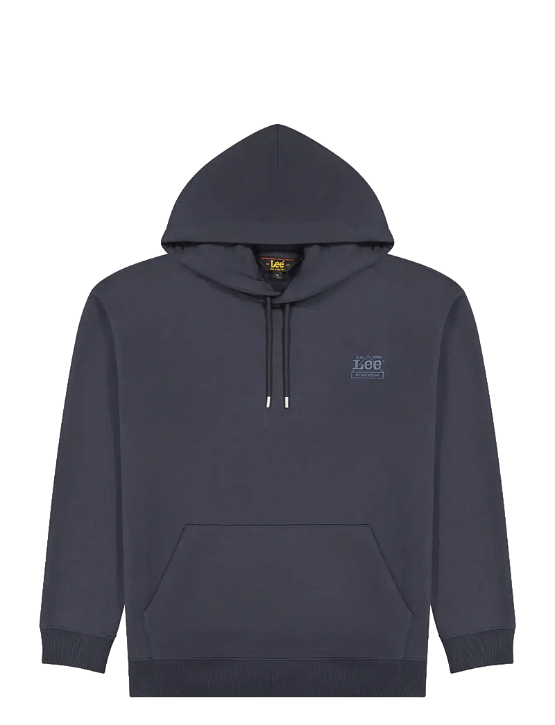Lee Jeans - WORKWEAR ESS HOODIE - hættetrøjer - rebel navy - 1