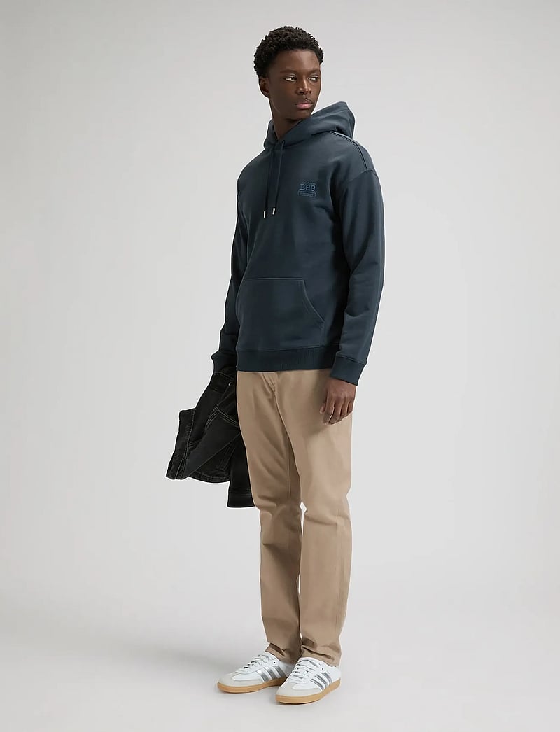 Lee Jeans - WORKWEAR ESS HOODIE - hættetrøjer - rebel navy - 3