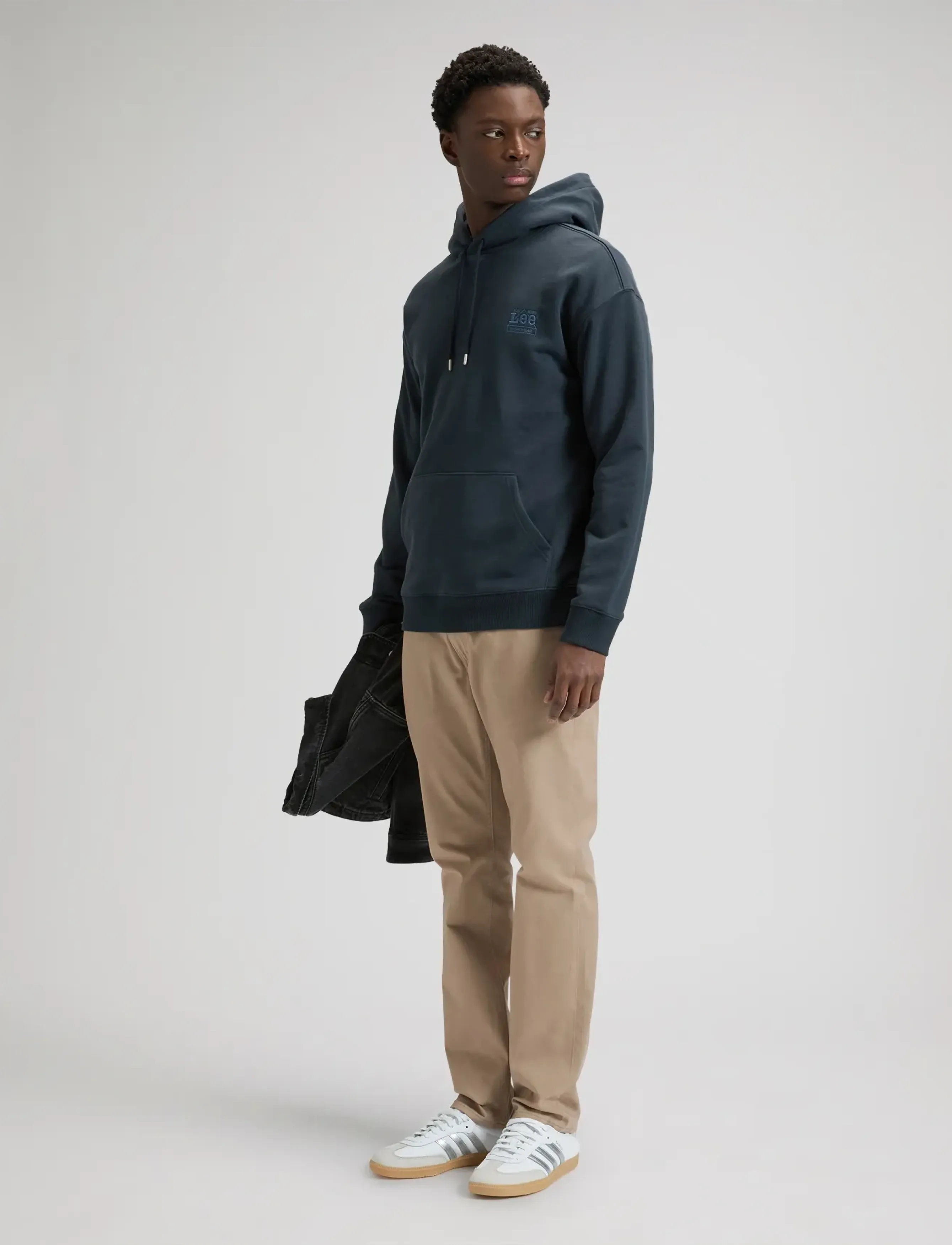 Lee Jeans - WORKWEAR ESS HOODIE - kapuutsiga dressipluusid - rebel navy - 3