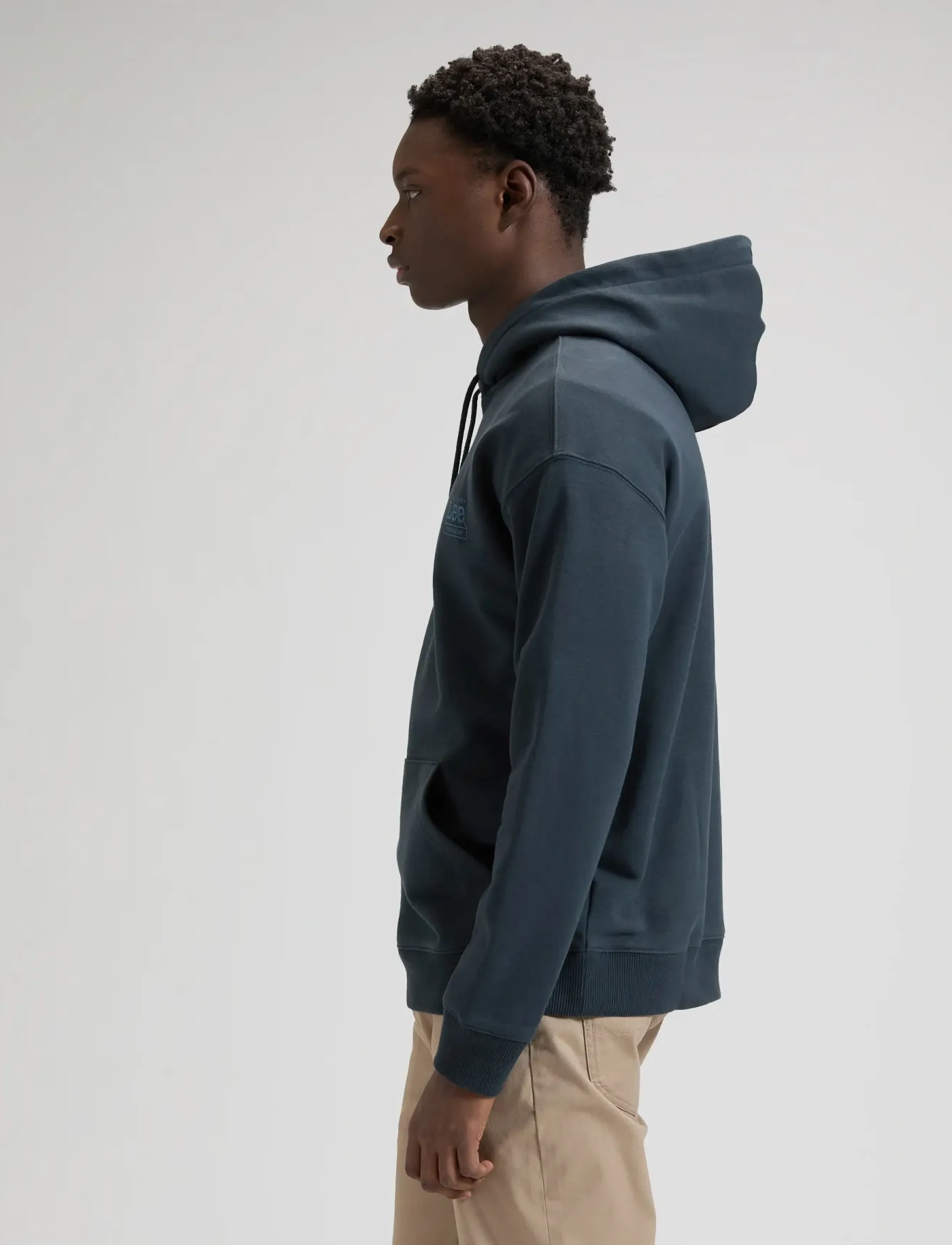 Lee Jeans - WORKWEAR ESS HOODIE - kapuutsiga dressipluusid - rebel navy - 4