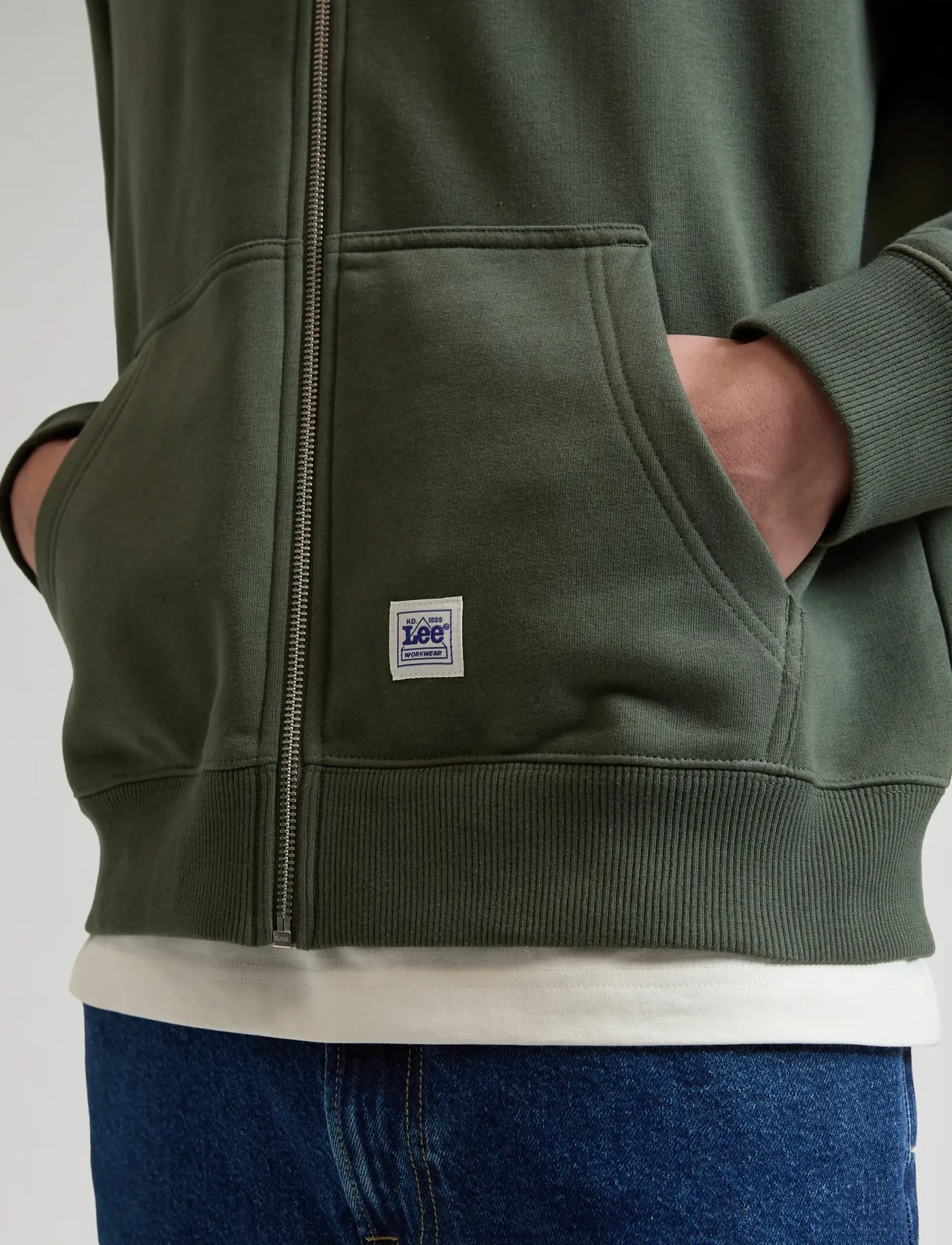 Lee Jeans - WORKWEAR FULL ZIP - jackets - oak moss - 5