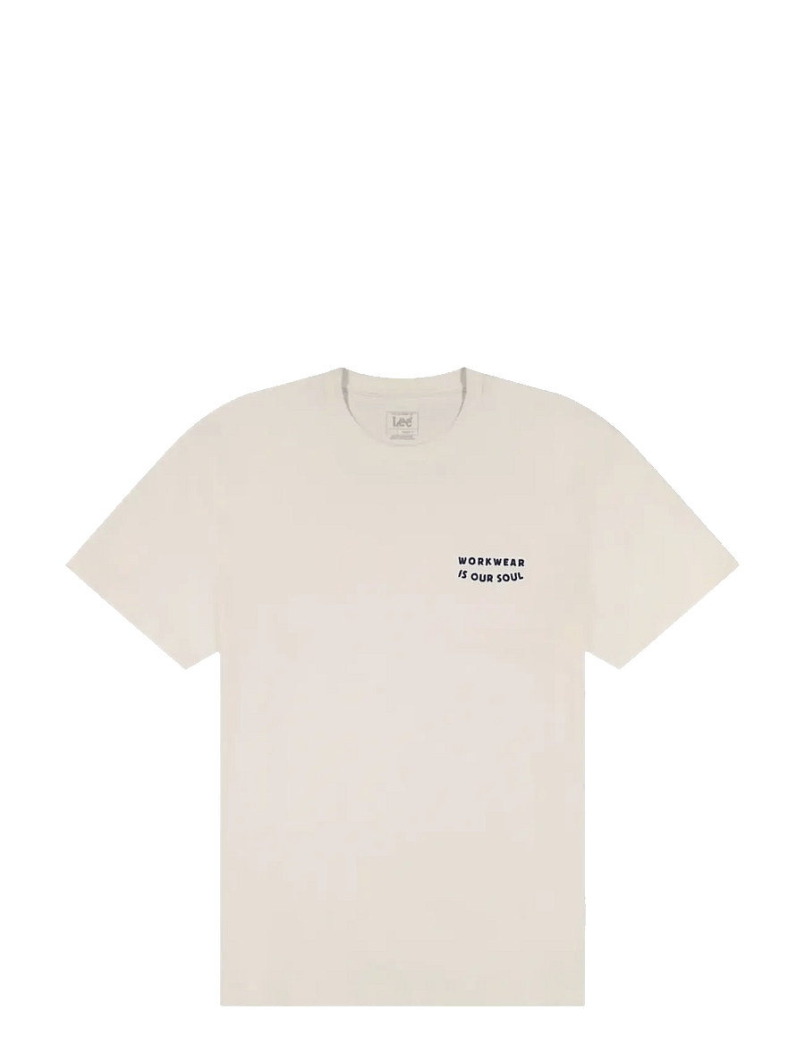 Lee Jeans - WORKWEAR SOUL TEE - kortärmade t-shirts - natural - 1