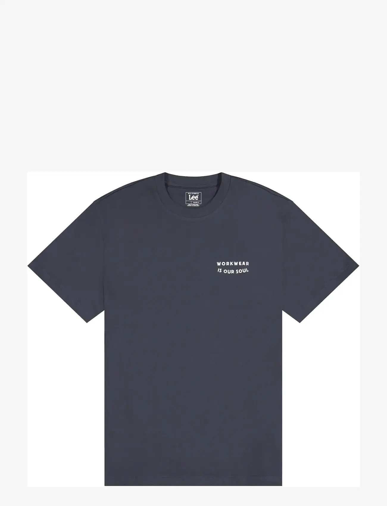 Lee Jeans WORKWEAR BUILDING TEE - T-Shirts - REBEL NAVY / grey