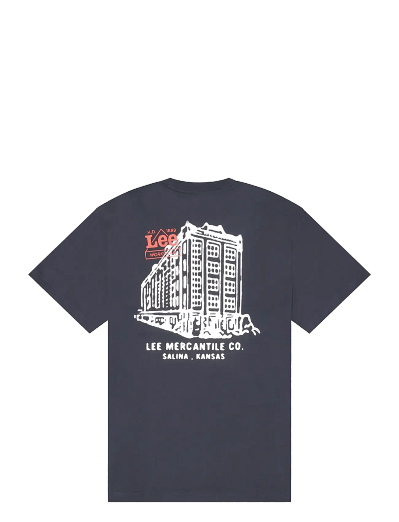 Lee Jeans - WORKWEAR BUILDING TEE - kurzärmelig - rebel navy - 2
