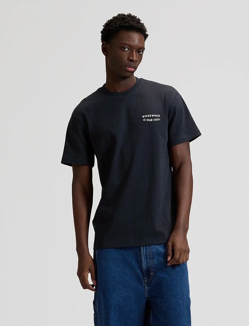 Lee Jeans - WORKWEAR BUILDING TEE - kurzärmelig - rebel navy - 0