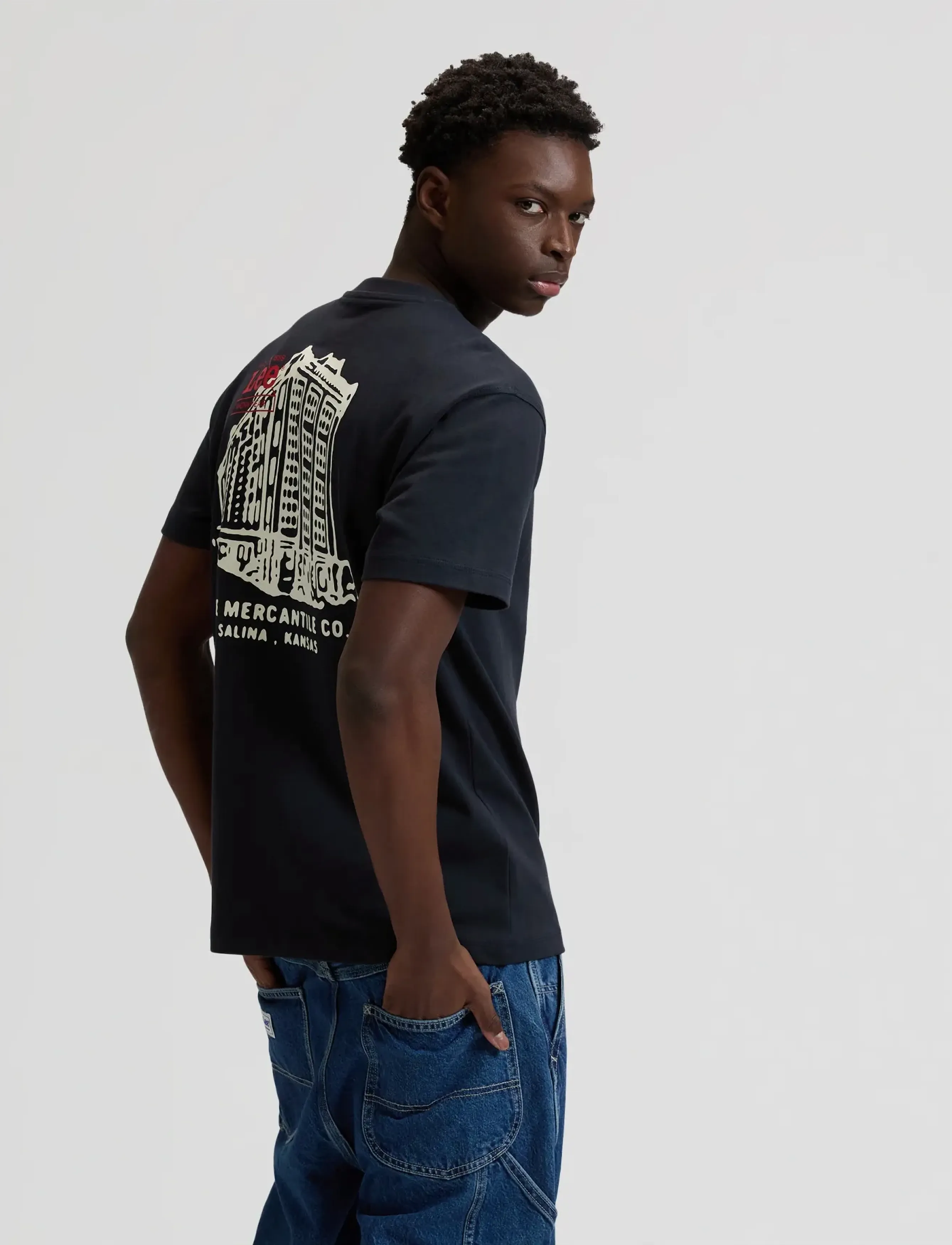 Lee Jeans - WORKWEAR BUILDING TEE - madalaimad hinnad - rebel navy - 3