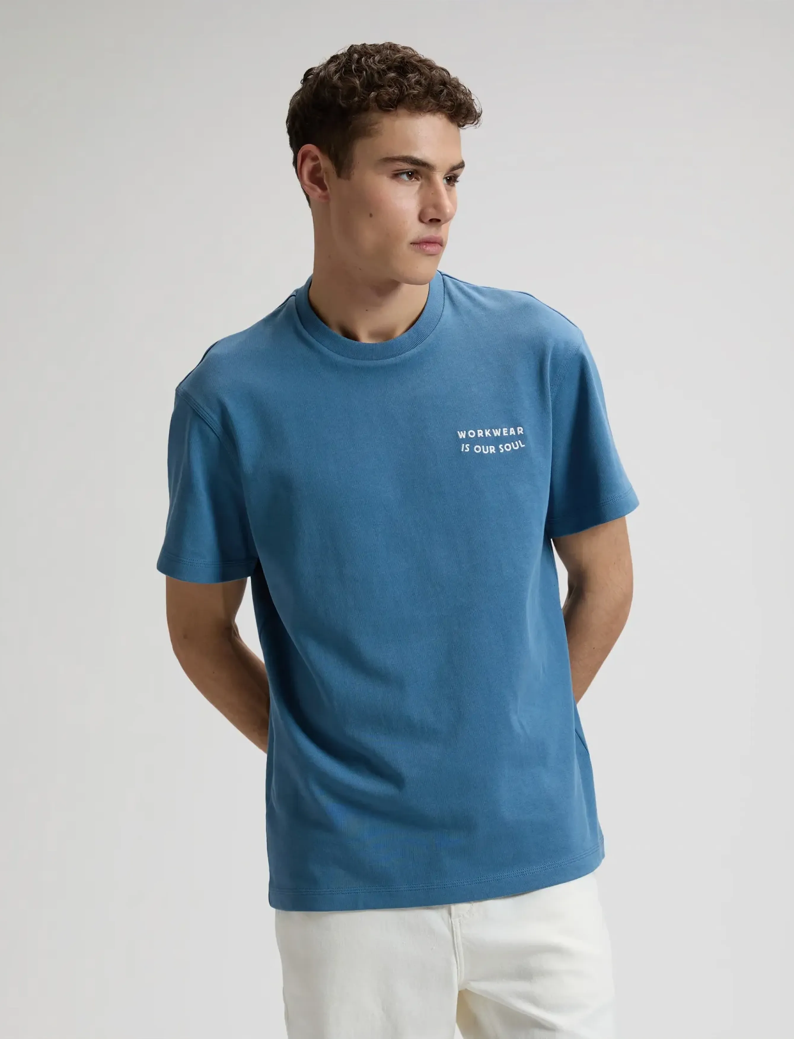 Lee Jeans WORKWEAR SOUL TEE - Kläder - WORK BLUE / blue