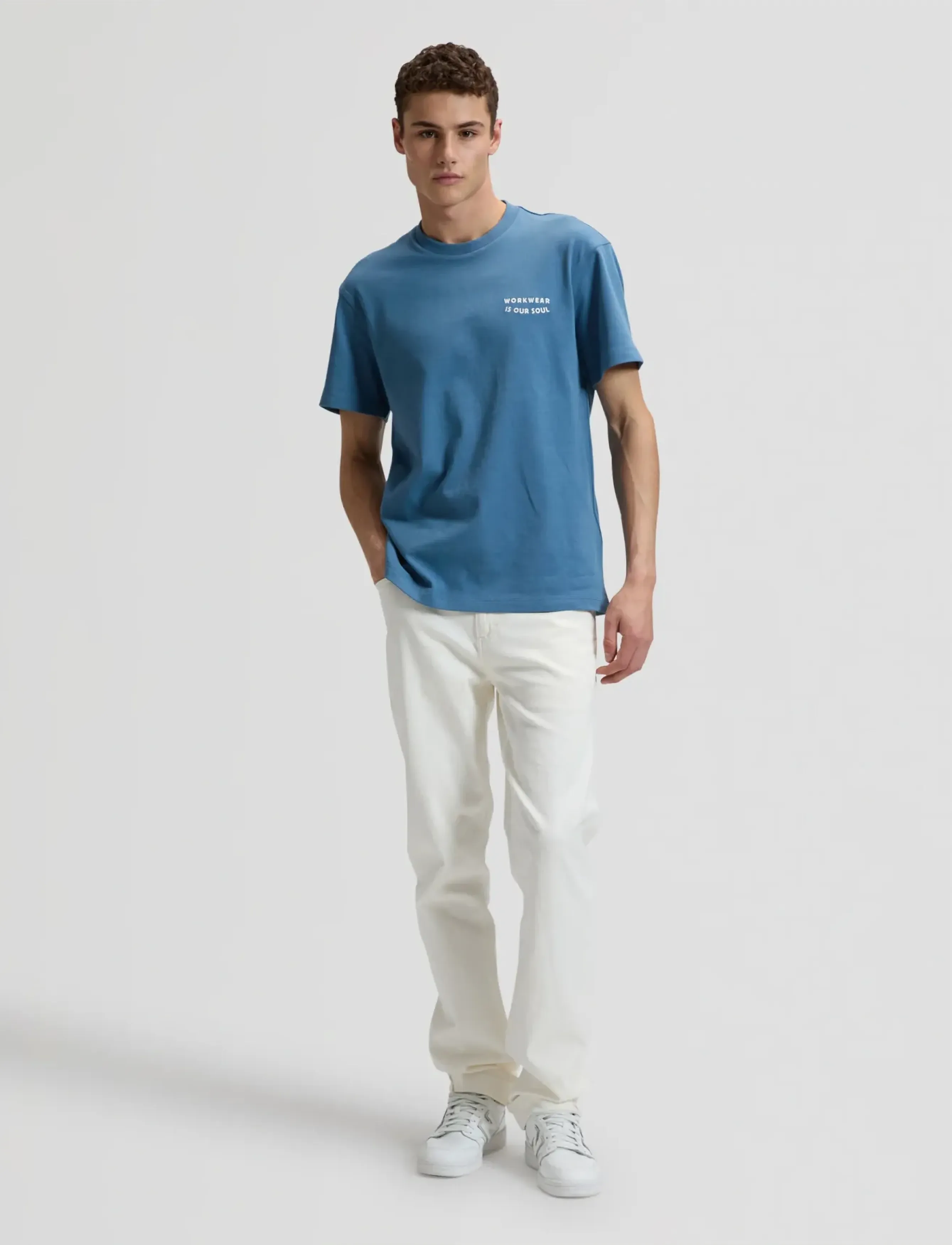 Lee Jeans - WORKWEAR SOUL TEE - short-sleeved t-shirts - work blue - 3