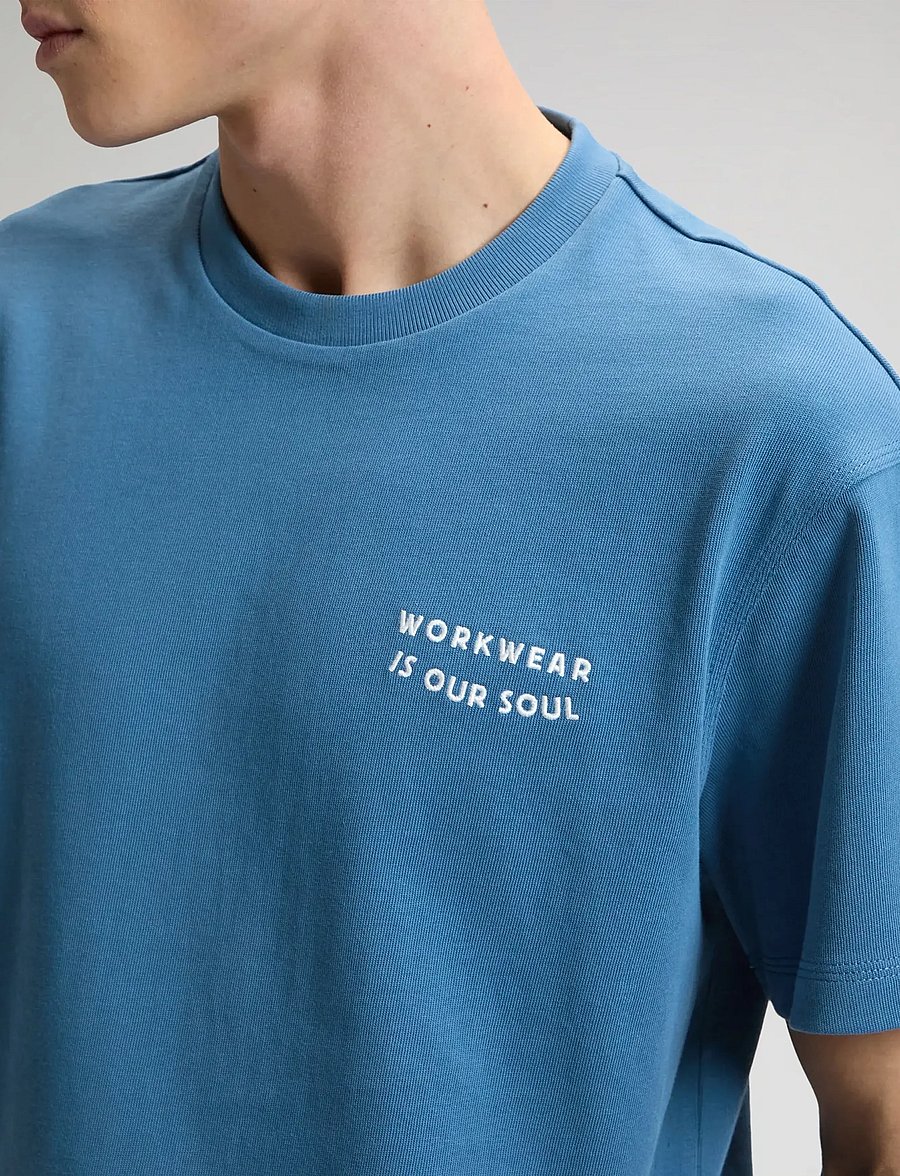 Lee Jeans - WORKWEAR SOUL TEE - kortärmade t-shirts - work blue - 5