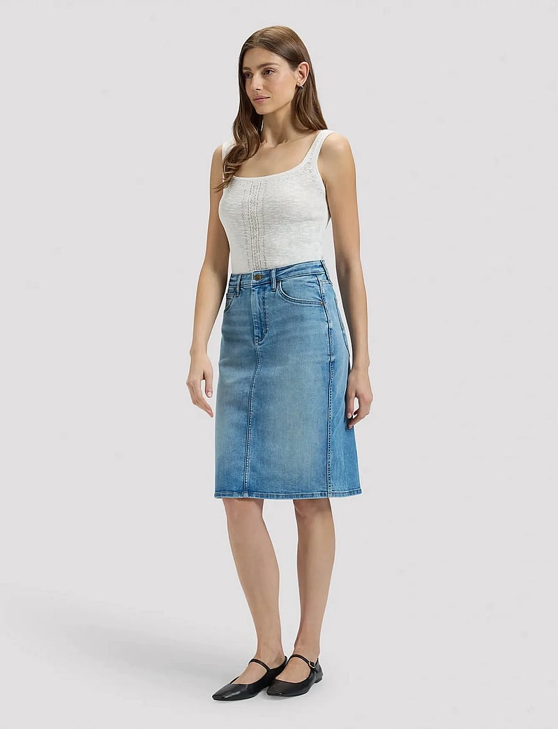 Lee Jeans - MIDI SKIRT - denimnederdele - rising sign - 4