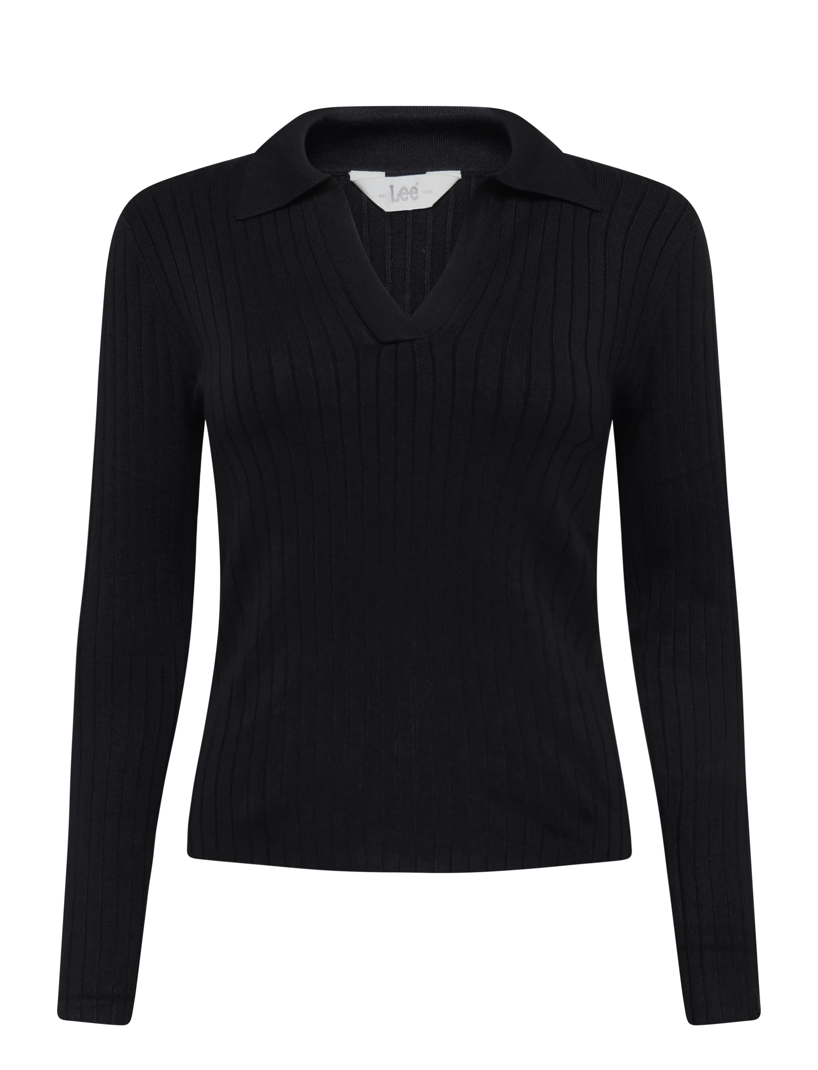 Lee Jeans LS POLO - Kleidung - BLACK / black