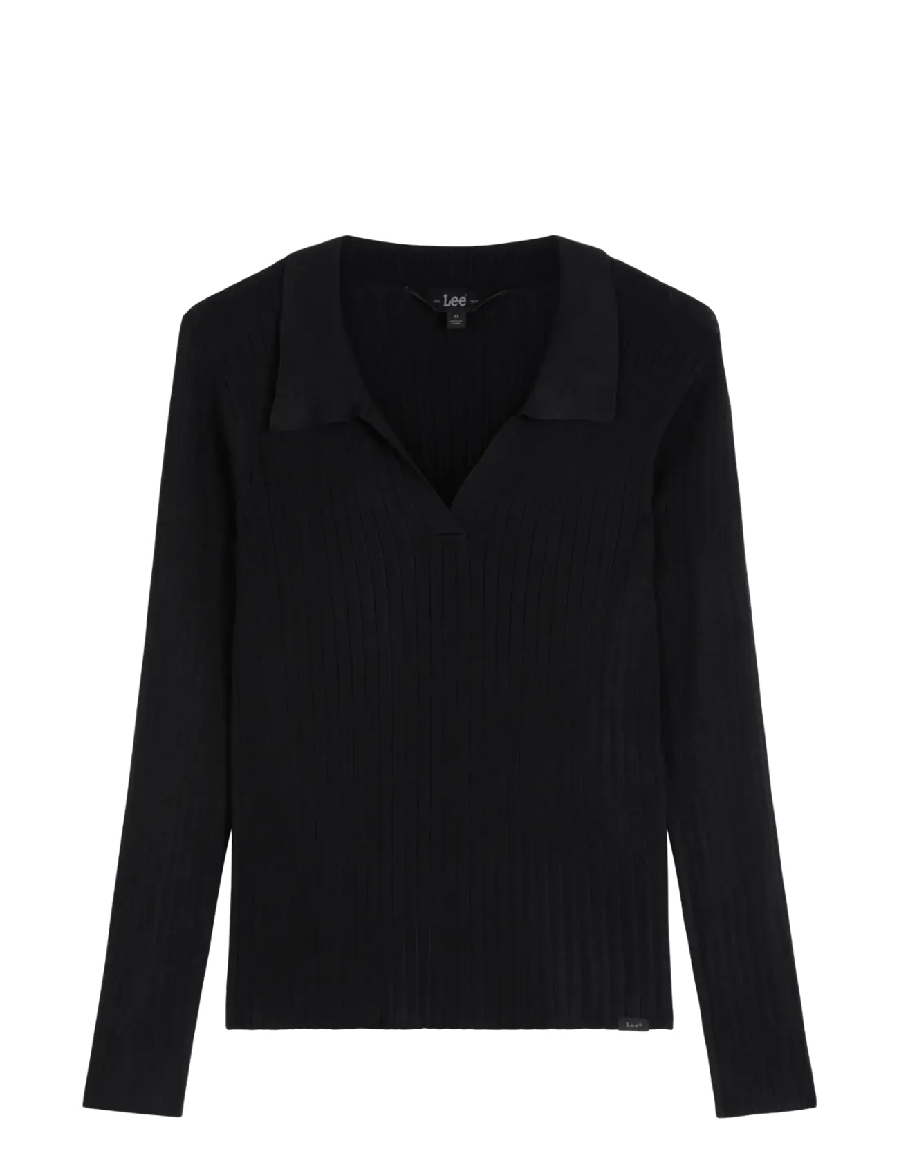 Lee Jeans LS POLO - Riided - BLACK / black