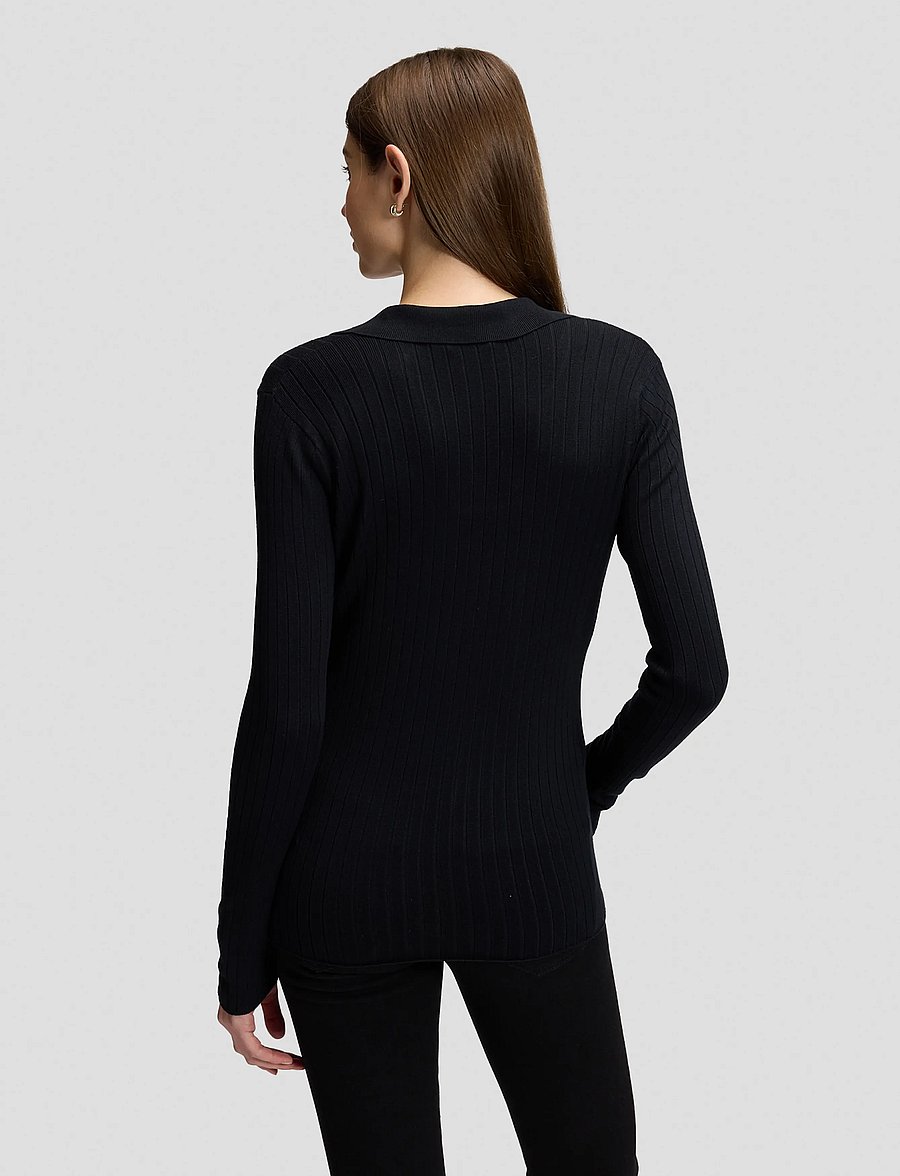 Lee Jeans - LS POLO - black - 2